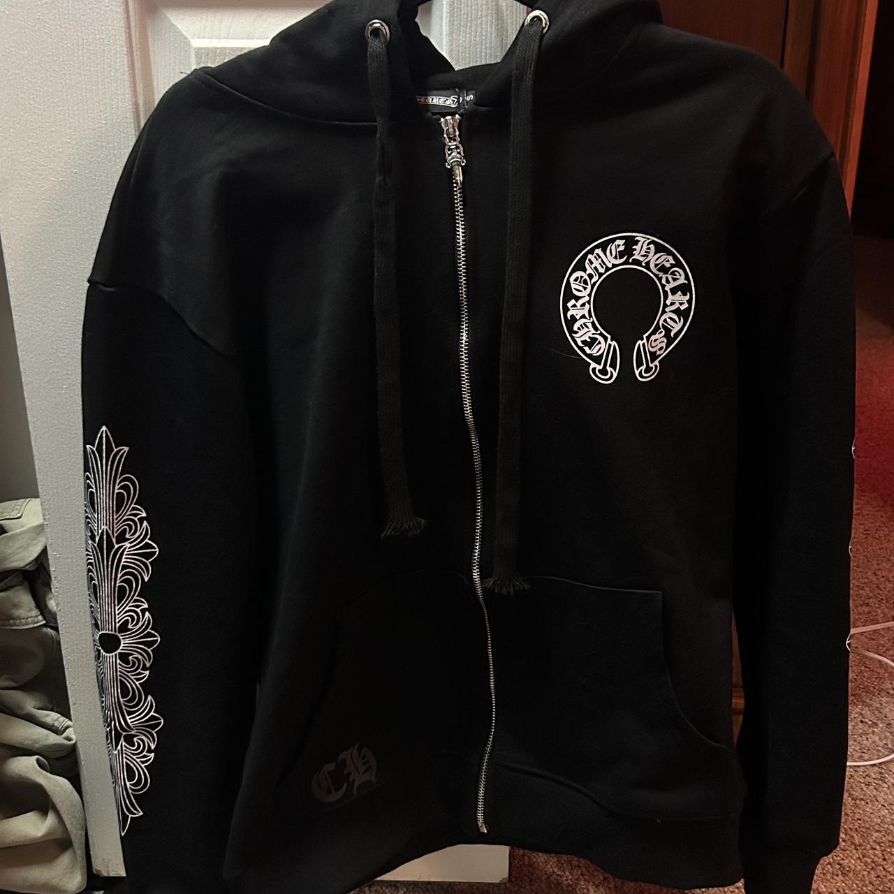 Chrome Hearts Style Fleece 1/4 Zip 51 Off White detail 4