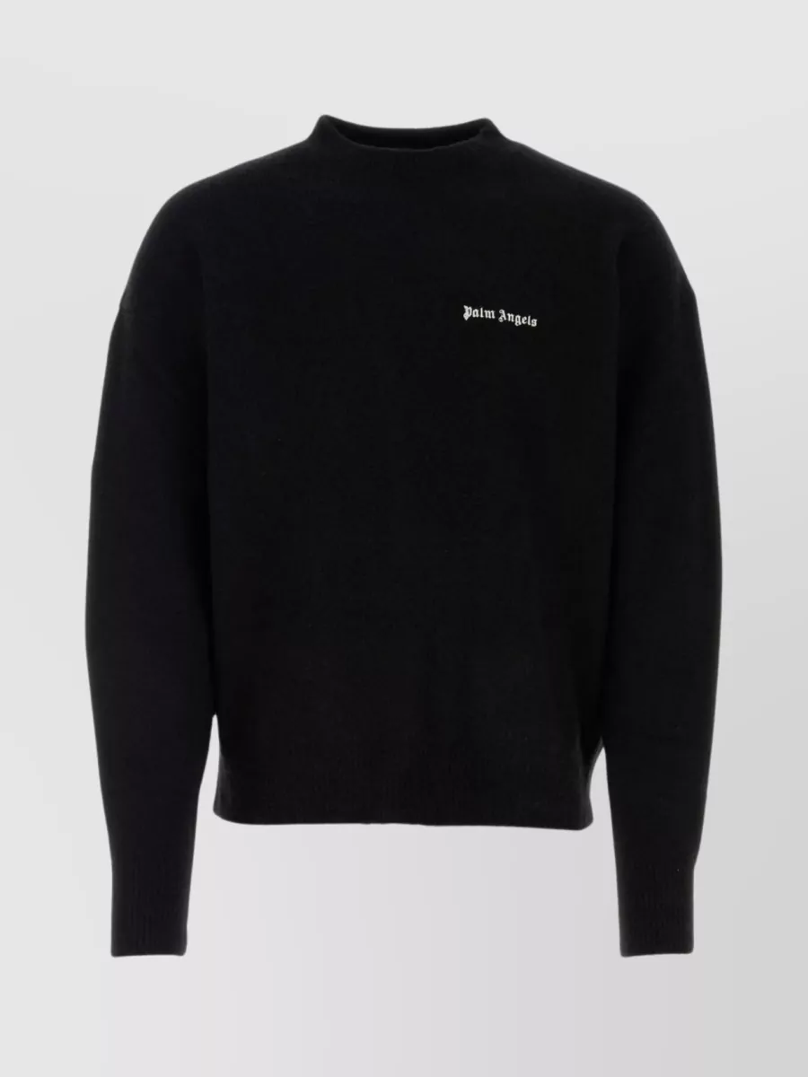 Palm Angels Style Cashmere Crewneck 56 Cement detail 2