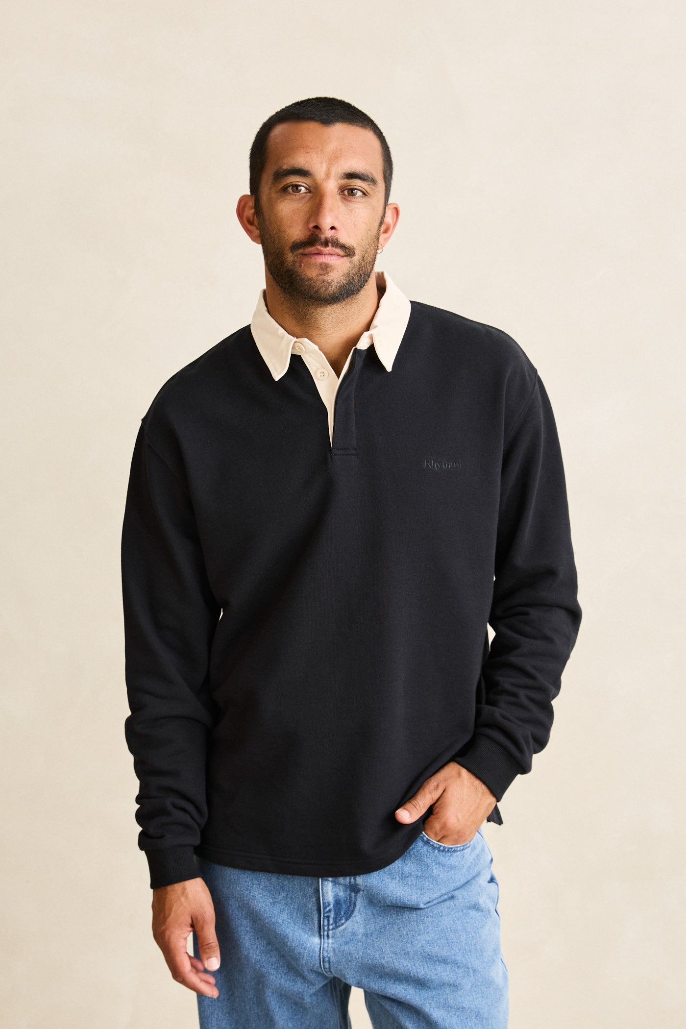 Essentials Style Rugby Polo 57 Cherry detail 2
