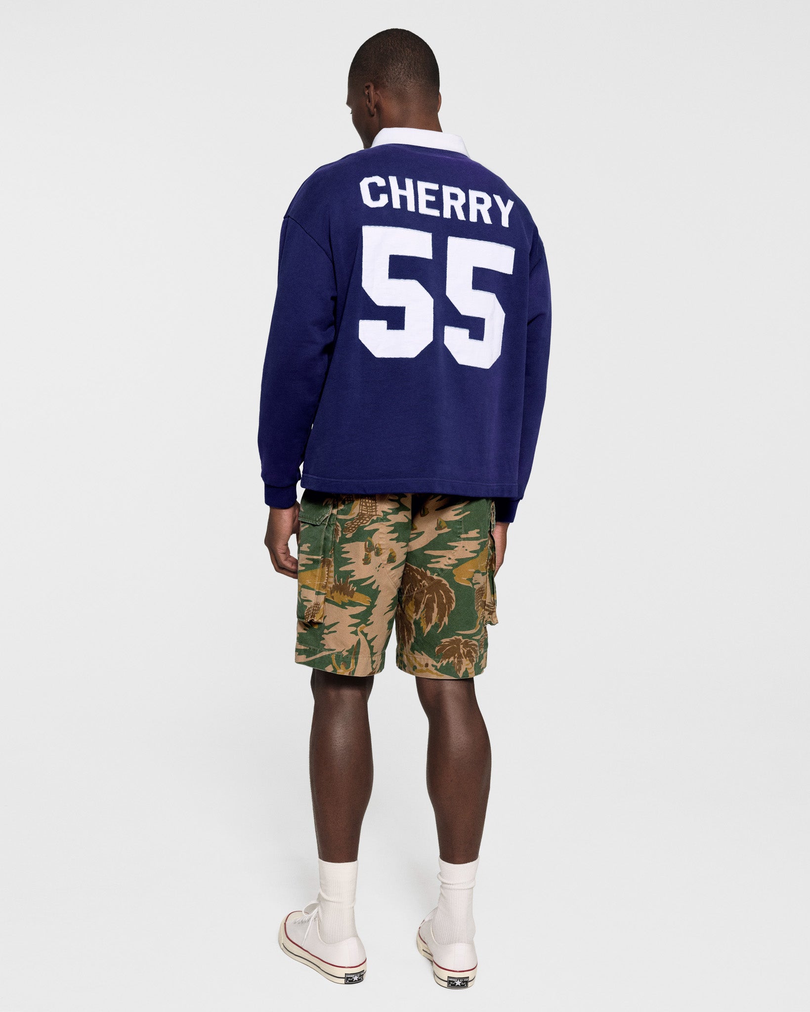 Essentials Style Rugby Polo 57 Cherry detail 4