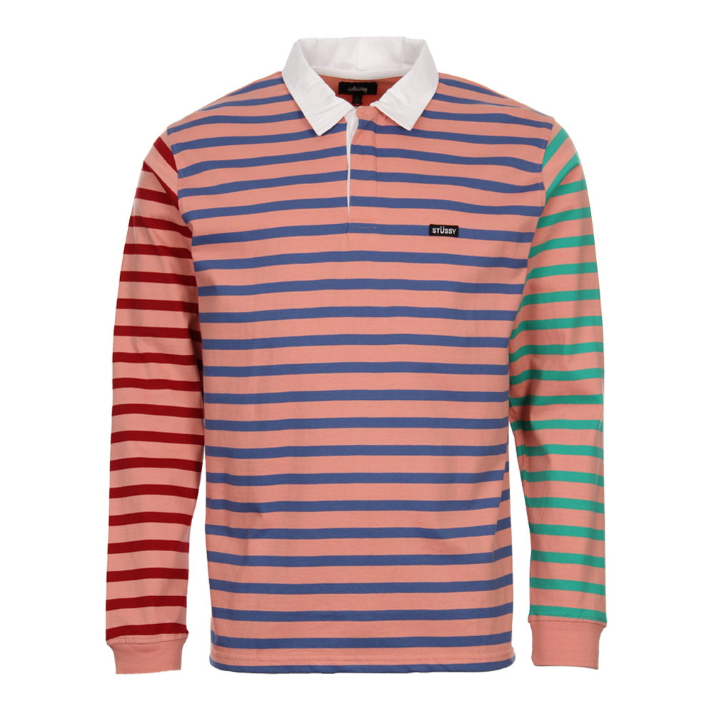 Stussy Style Rugby Polo 60 Cherry detail 2
