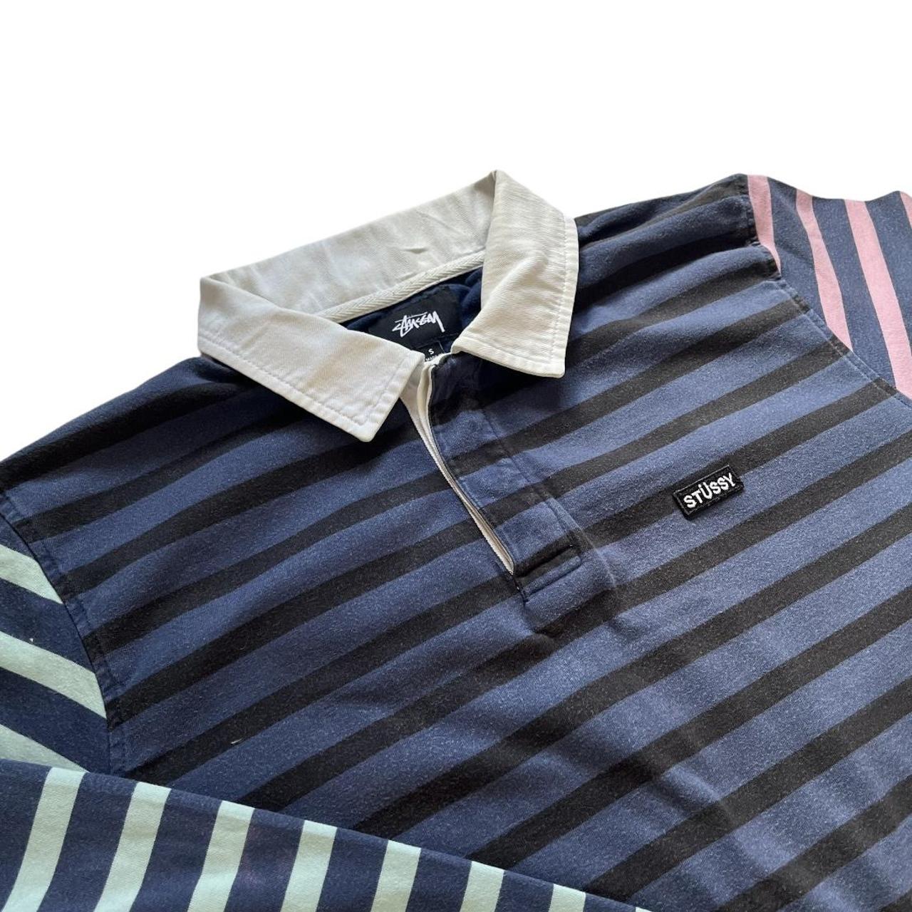Stussy Style Rugby Polo 60 Cherry detail 3
