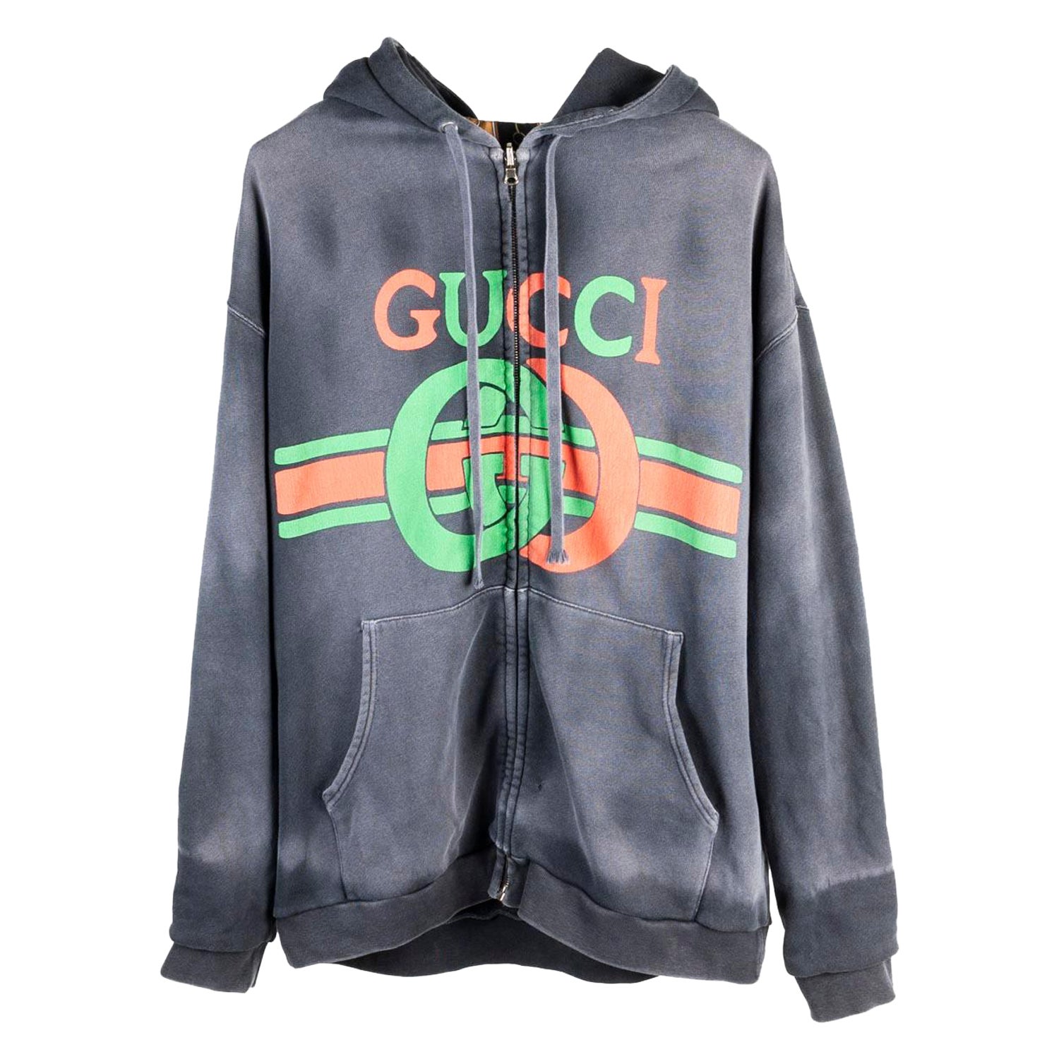 Gucci Style Heavyweight Hoodie 64 Cement detail 3