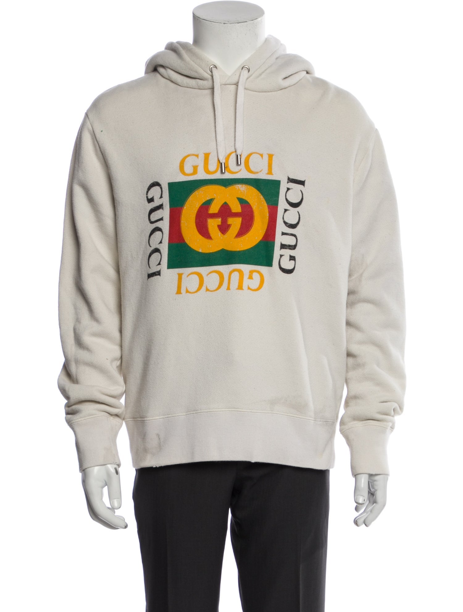 Gucci Style Heavyweight Hoodie 64 Cement detail 4