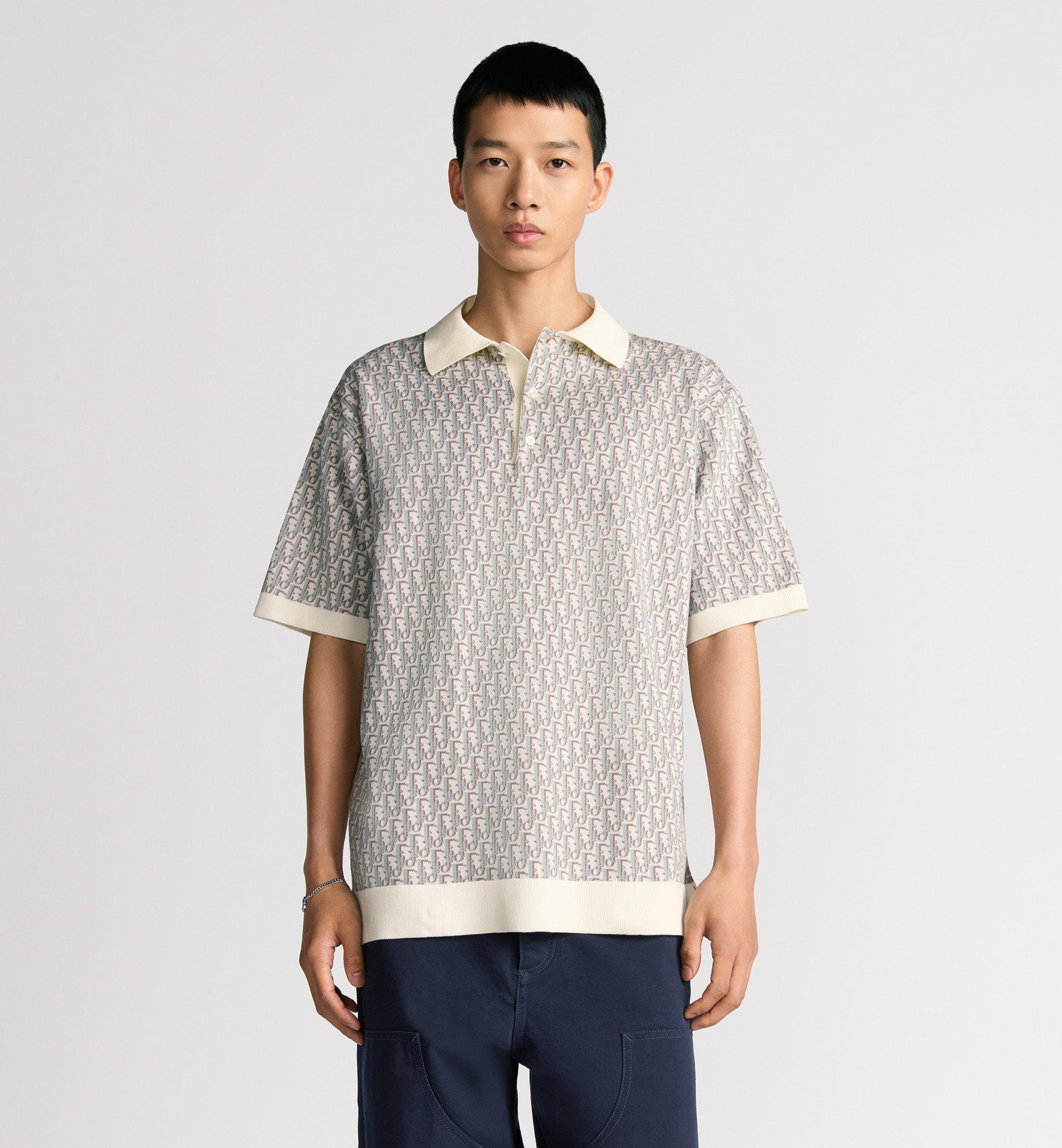 Dior Style Rugby Polo 66 Bone detail 2