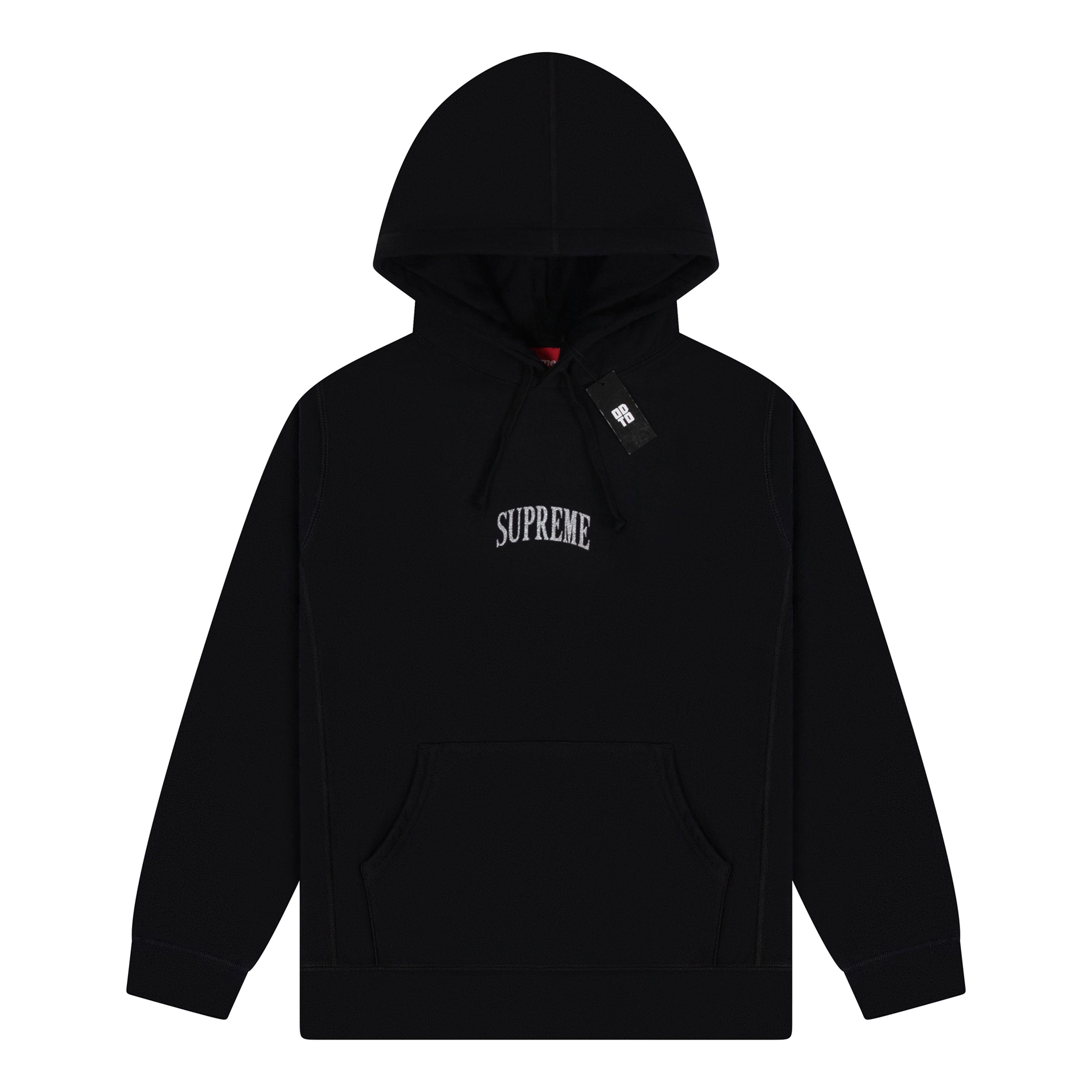 Sup S Arc Logo Hoodie Black detail 2
