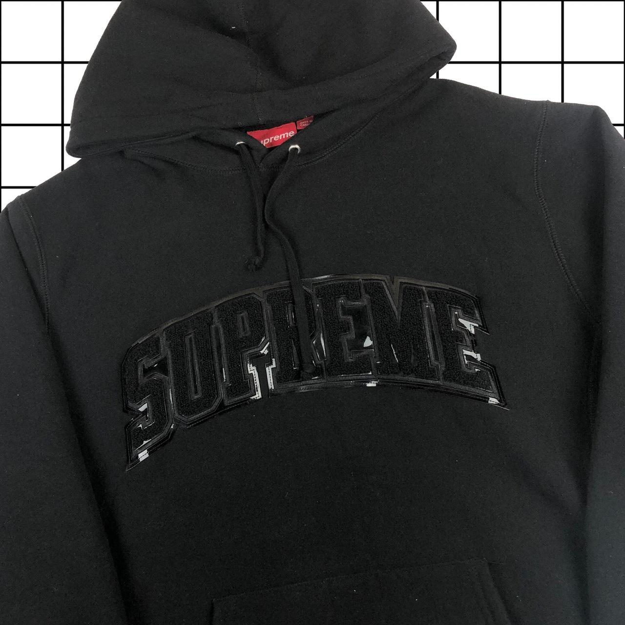 Sup S Arc Logo Hoodie Black detail 3