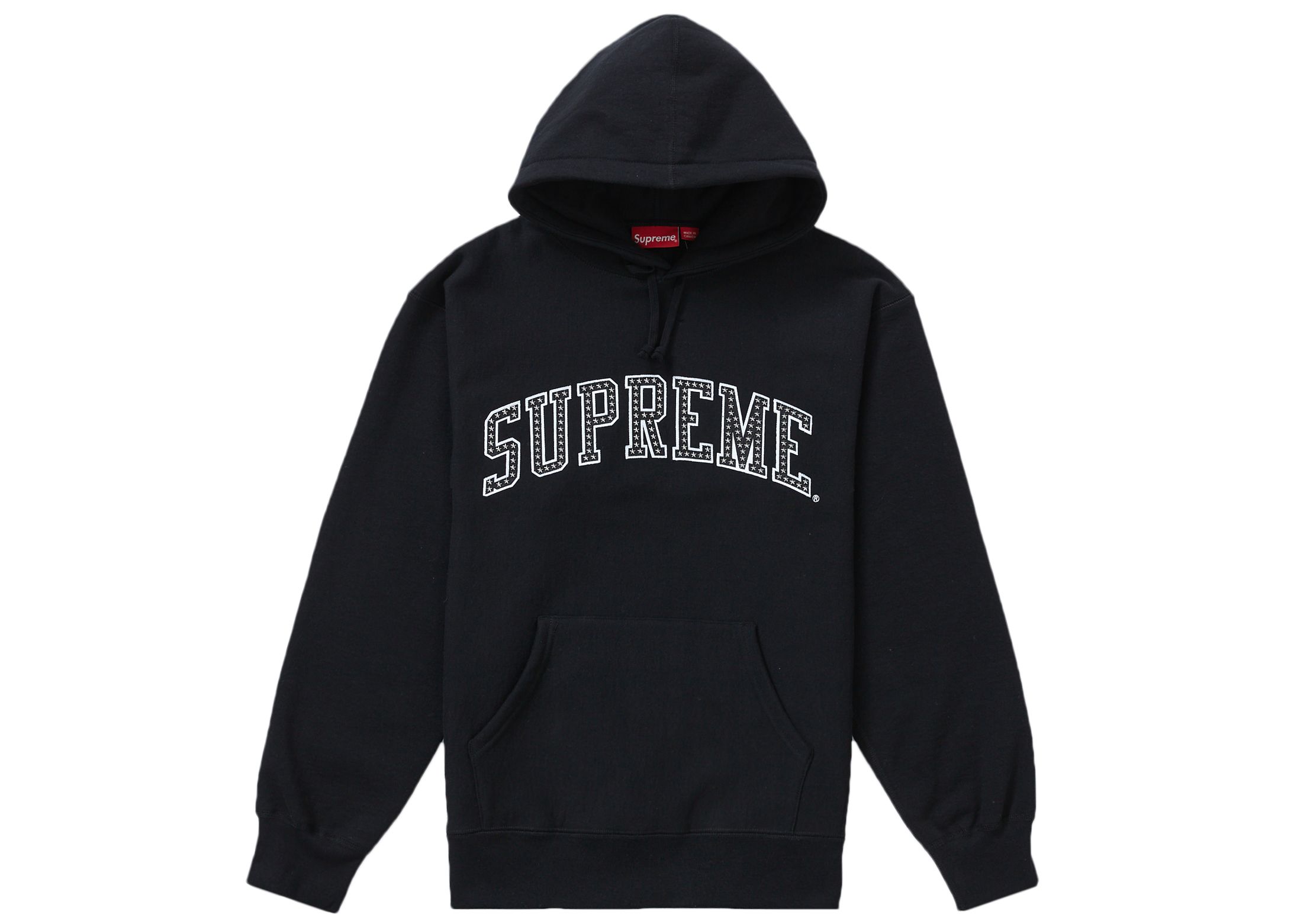 Sup S Arc Logo Hoodie Black detail 4