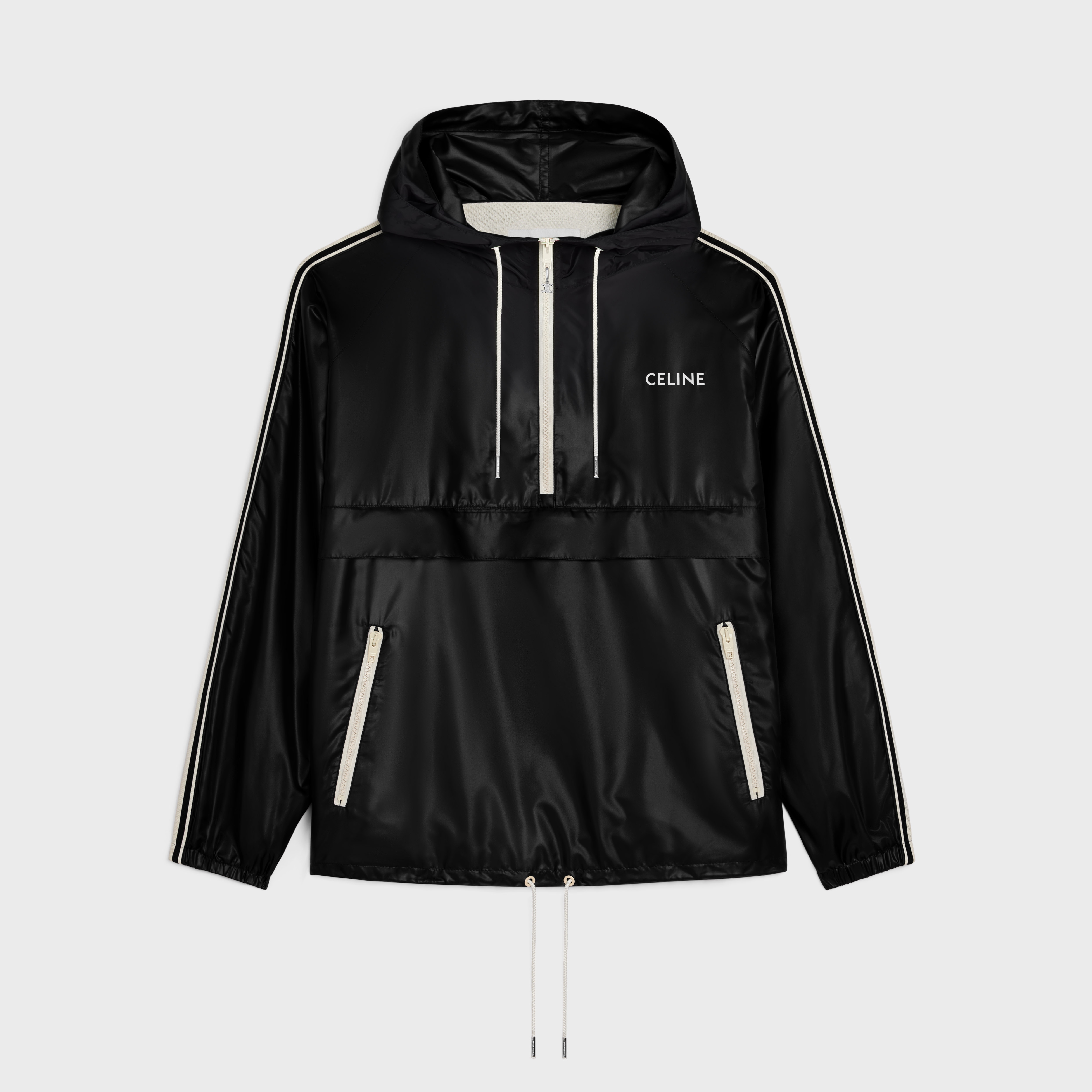 Celine Style Windbreaker 100 Charcoal detail 2