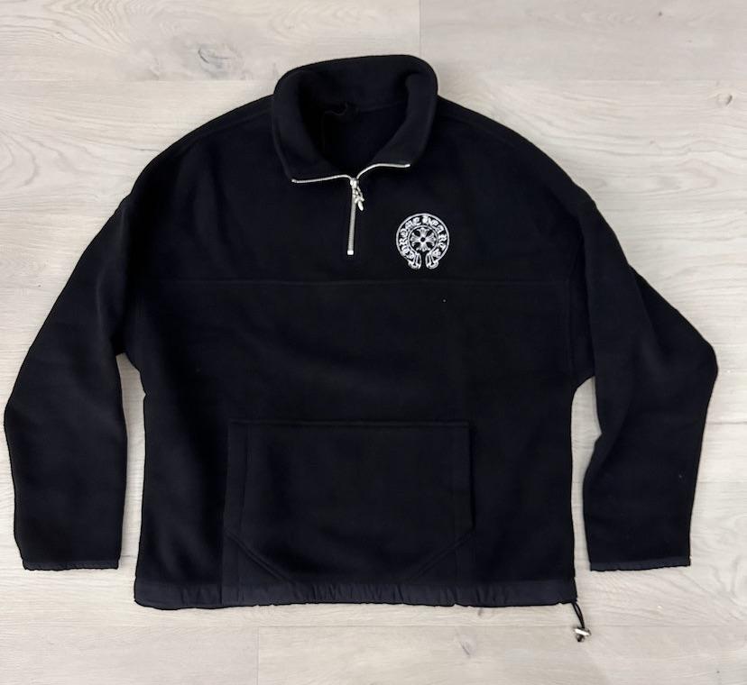 Chrome Hearts Style Sherpa Full-Zip 76 Cherry detail 2