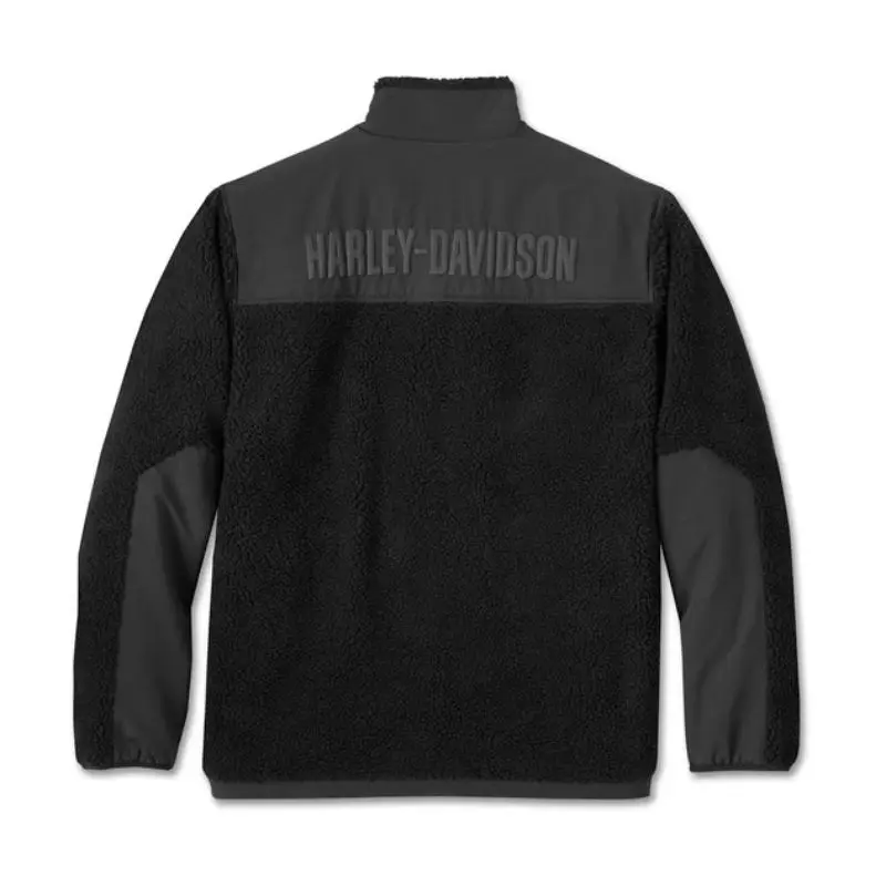 Chrome Hearts Style Sherpa Full-Zip 76 Cherry detail 4