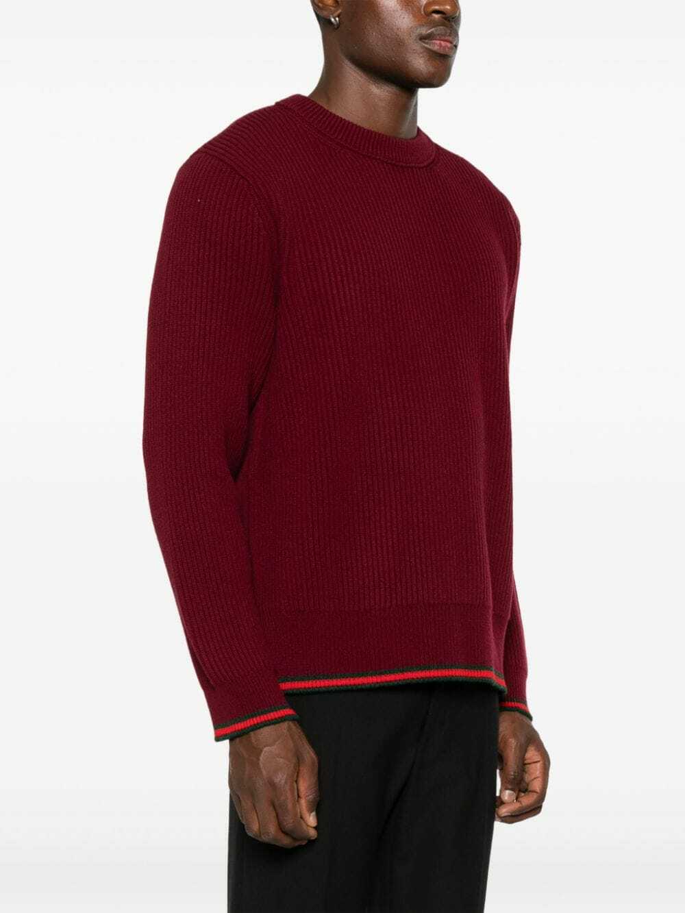 Gucci Style Cashmere Crewneck 196 Cherry detail 2