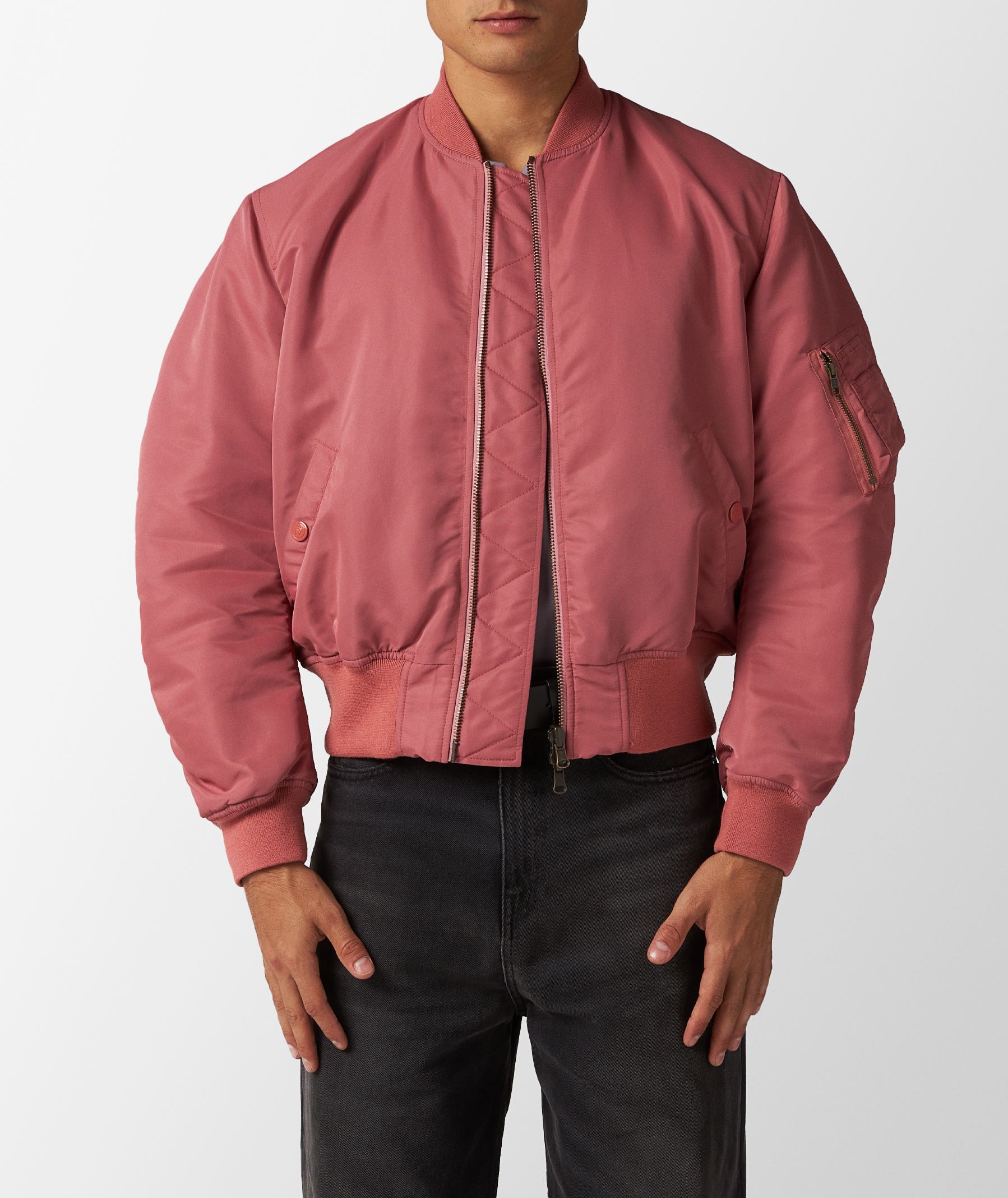ALD Style Bomber Jacket 85 Dusty Rose detail 2