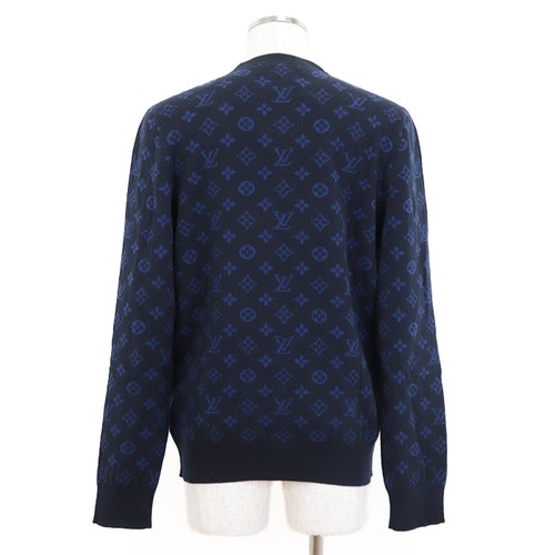 LV Style Knit Sweater 88 Navy detail 2