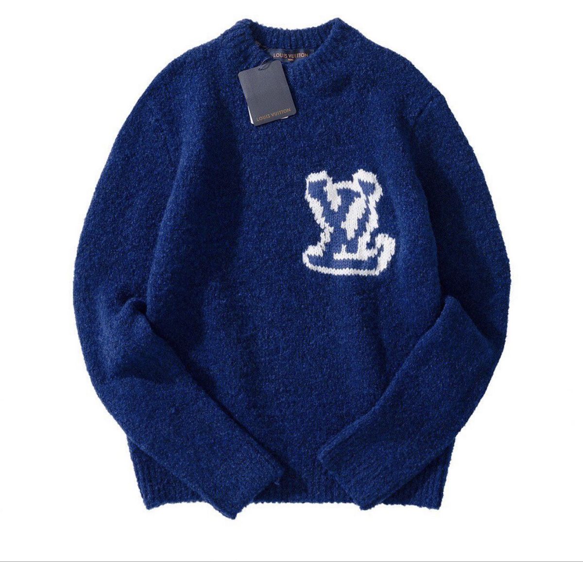 LV Style Knit Sweater 88 Navy detail 3