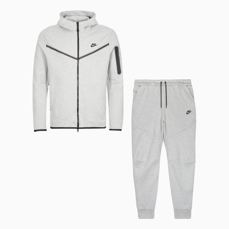 Nike Tech Fleece Tracksuit Grey Heather detail 3