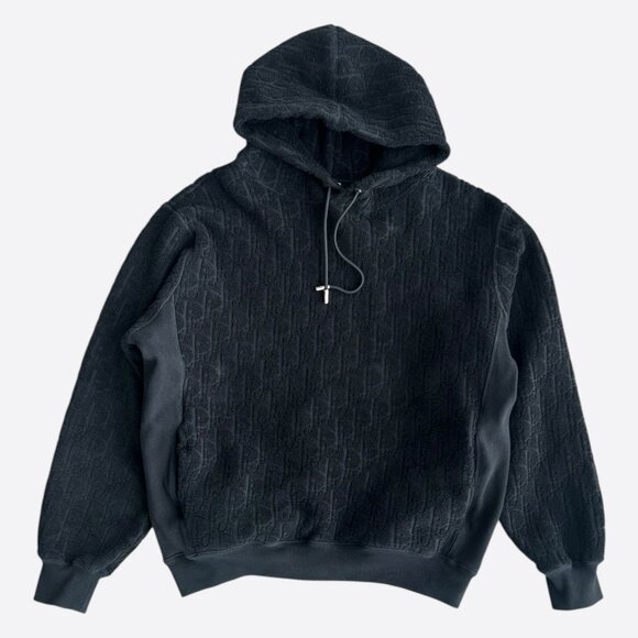 Dior Style Oblique Hoodie 91 Vintage Black detail 2