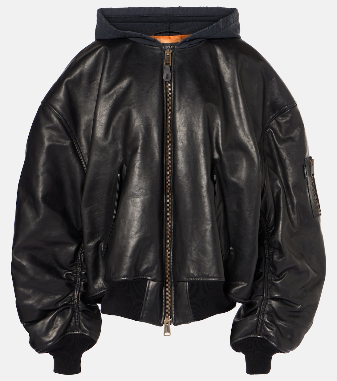 Balenciaga Style Bomber Jacket 95 Charcoal detail 3