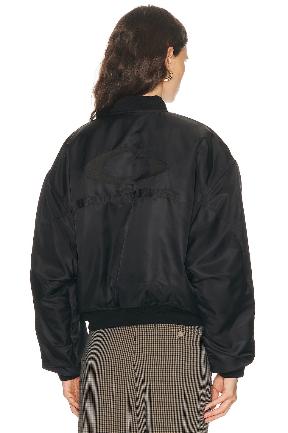Balenciaga Style Bomber Jacket 95 Charcoal detail 4