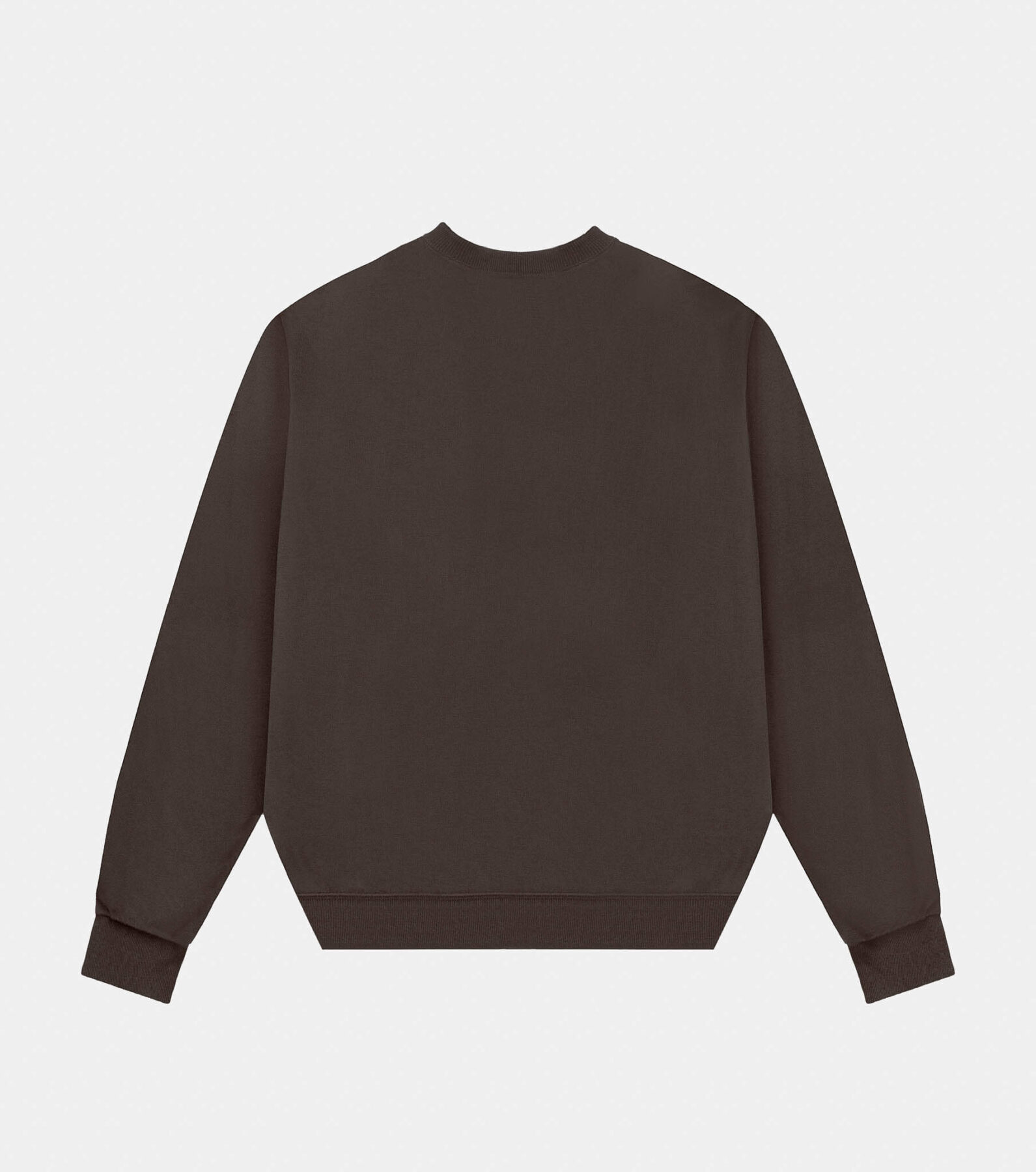 Corteiz Style Cashmere Crewneck 99 Chocolate detail 3