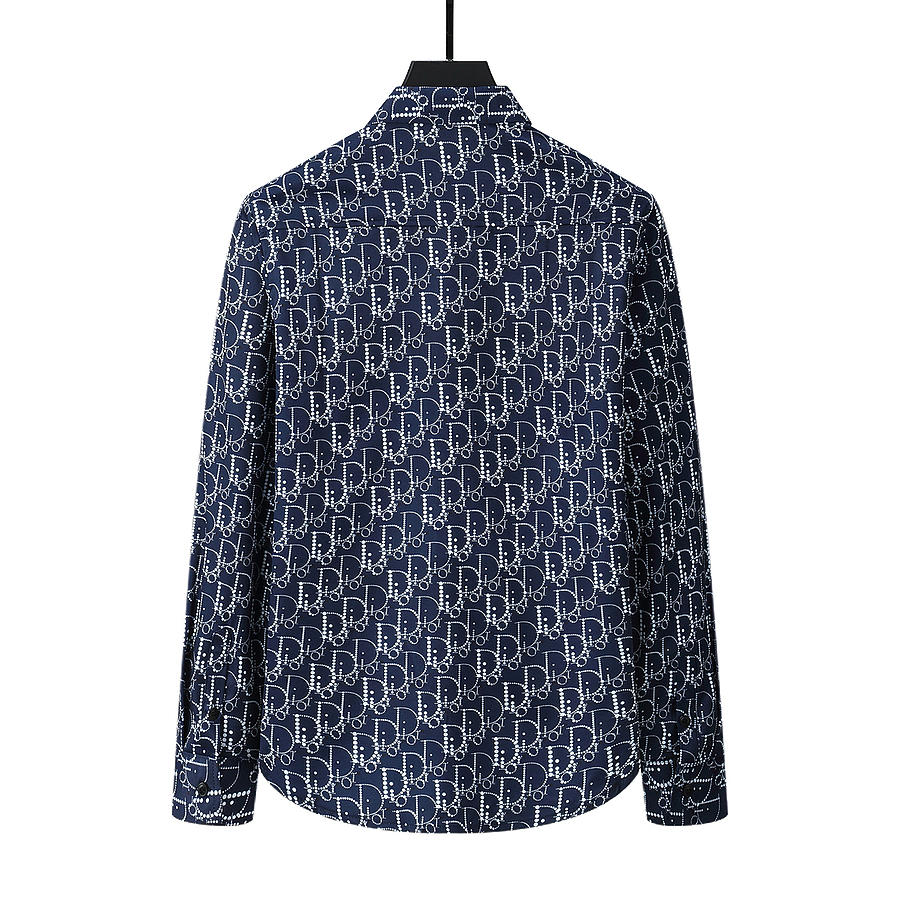 Dior Style Long Sleeve Tee 105 Navy detail 3