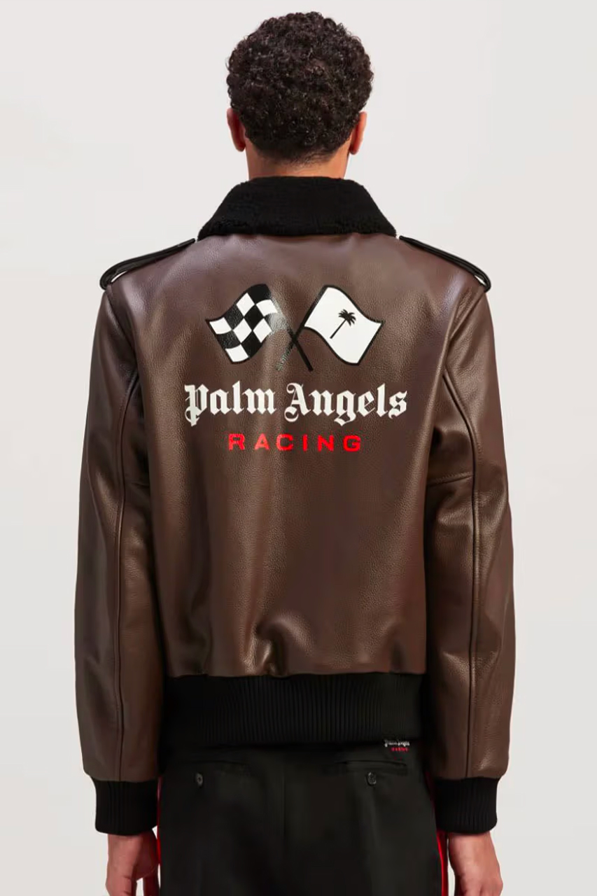 Palm Angels Style Racing Jacket 107 Stone detail 2