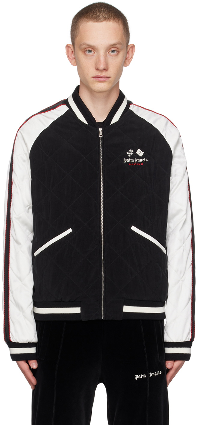 Palm Angels Style Racing Jacket 107 Stone detail 3