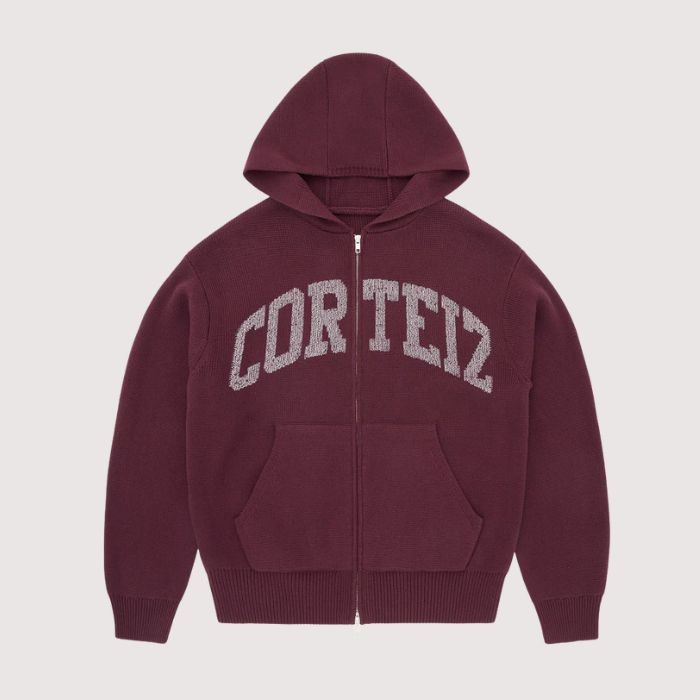 Corteiz Style Oblique Hoodie 111 Chocolate detail 3