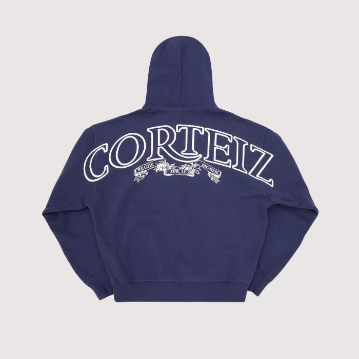 Corteiz Style Oblique Hoodie 111 Chocolate detail 4