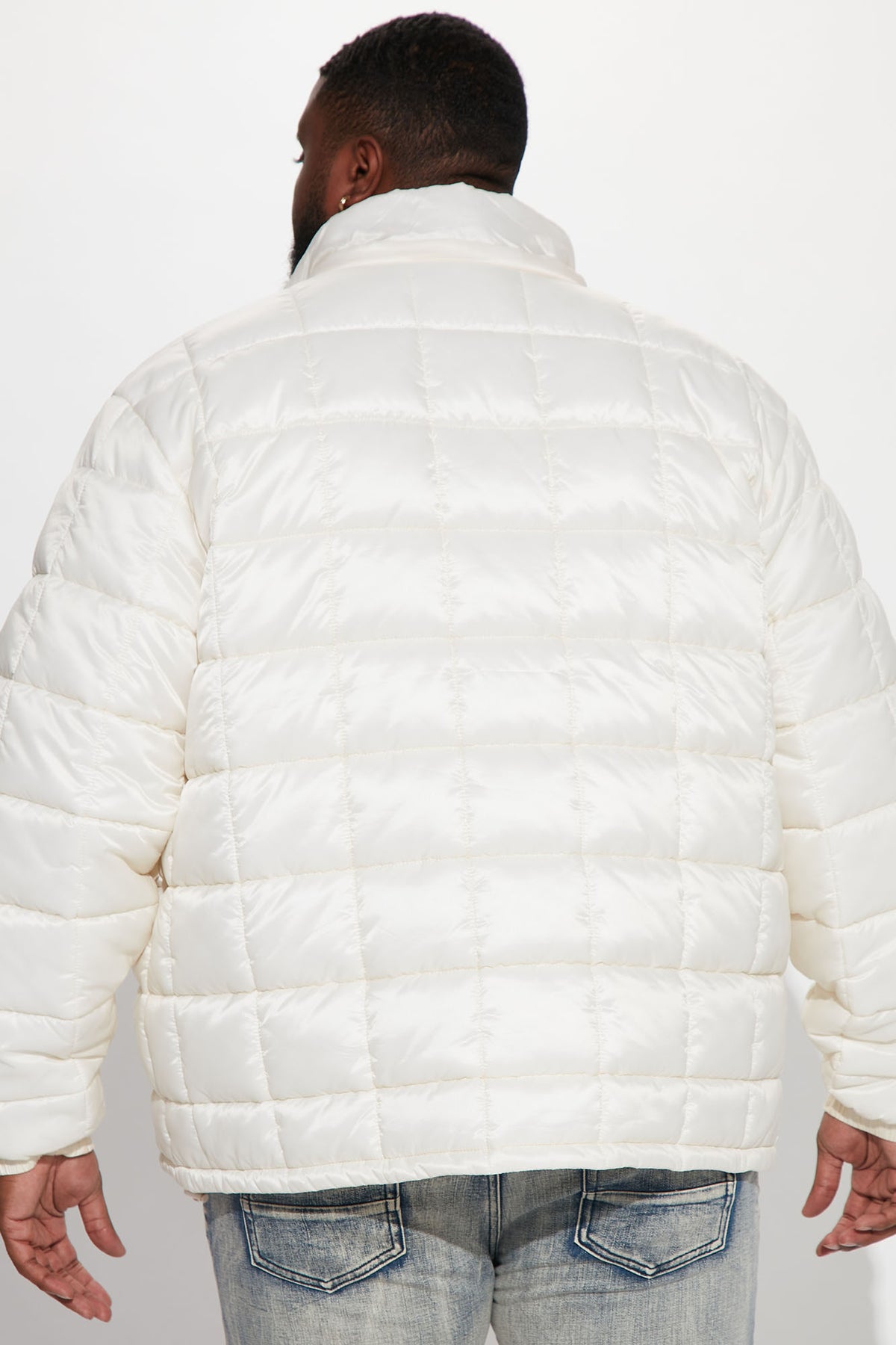 Represent Style Puffer Jacket 113 Off White detail 3