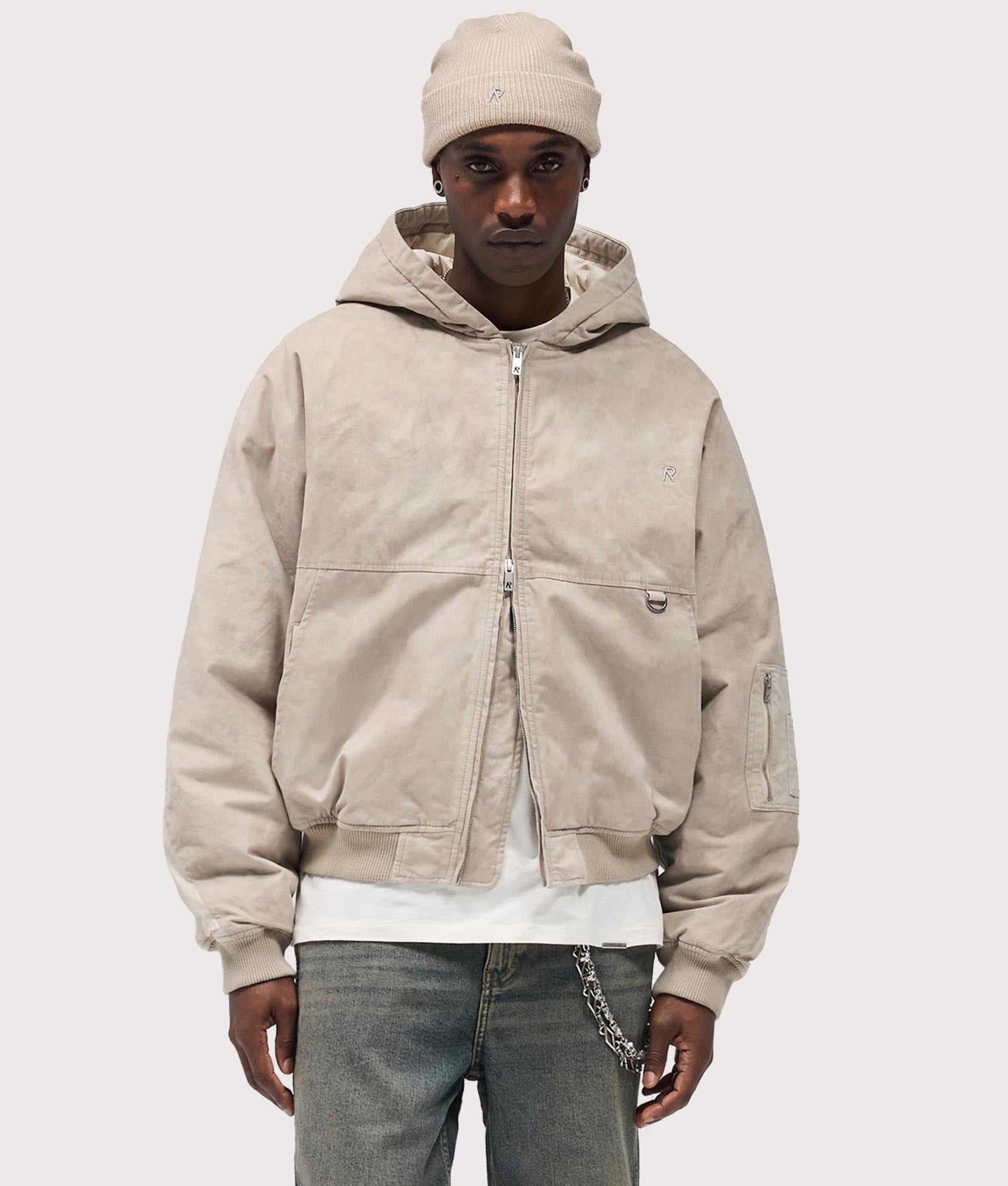 Represent Style Bomber Jacket 114 Butter detail 2
