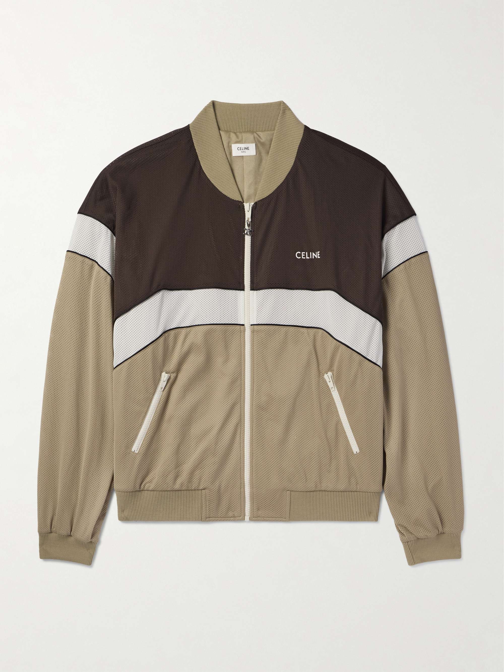 Celine Style Track Jacket 116 Bone detail 3