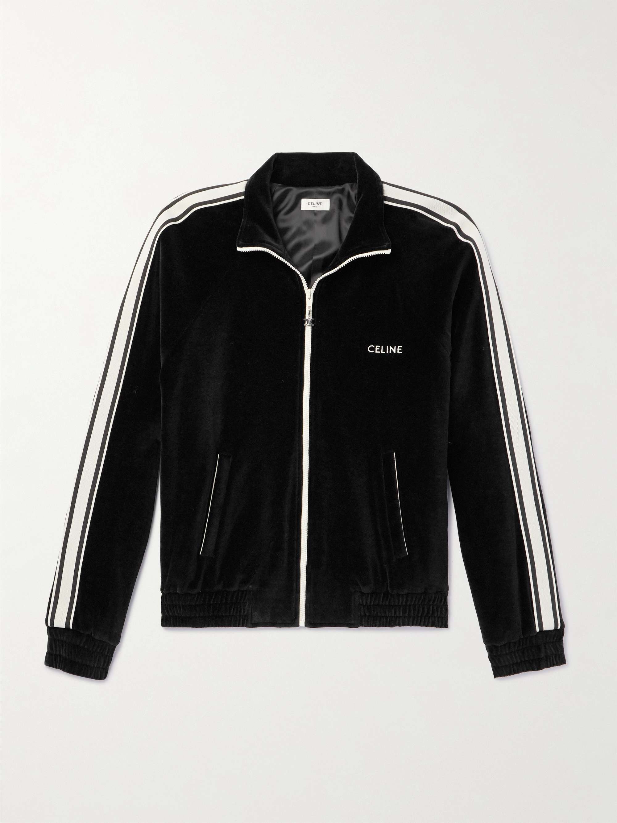 Celine Style Track Jacket 116 Bone detail 4