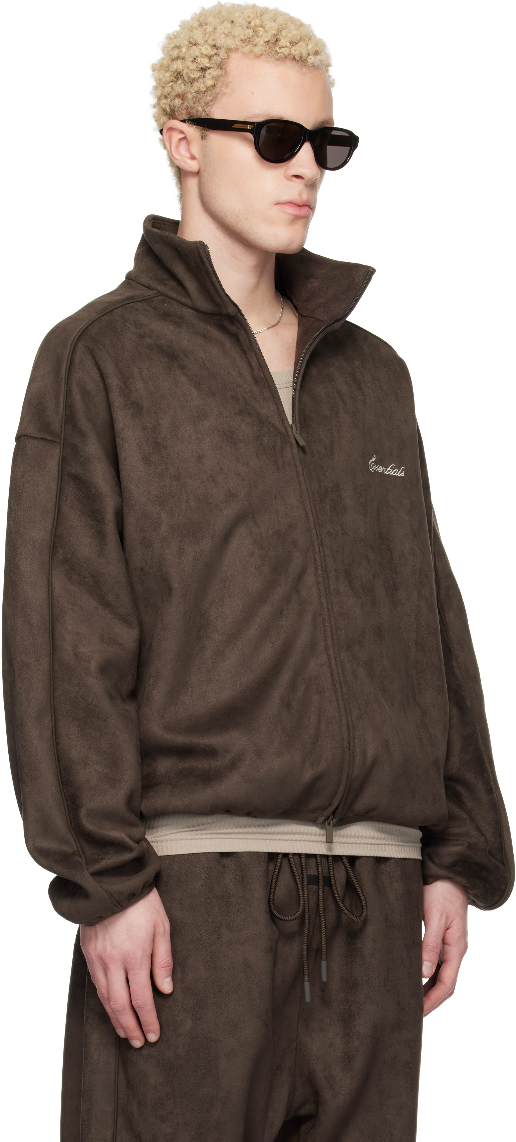 Fear of God Style Racing Jacket 122 Chocolate detail 4
