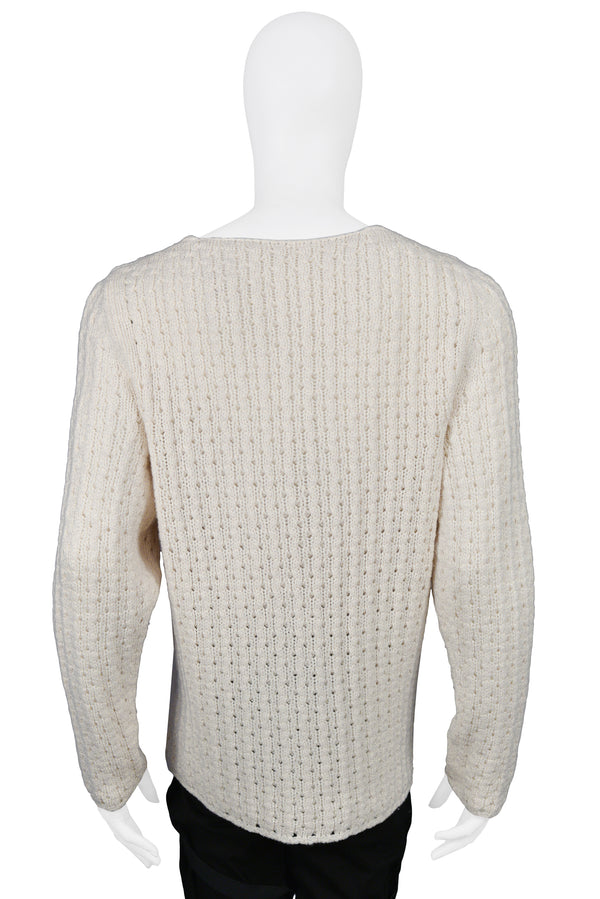 Off-White Style Knit Sweater 124 Off White detail 4