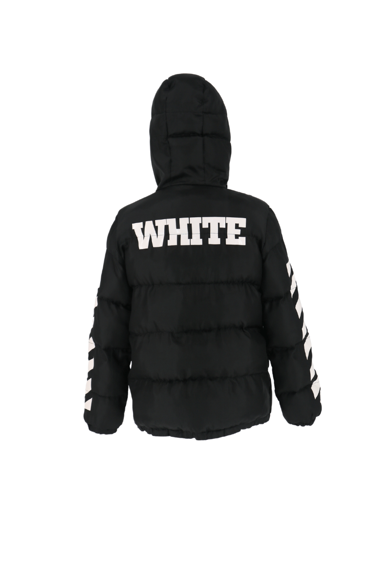 Off-White Style Puffer Jacket 126 Vintage Black detail 2