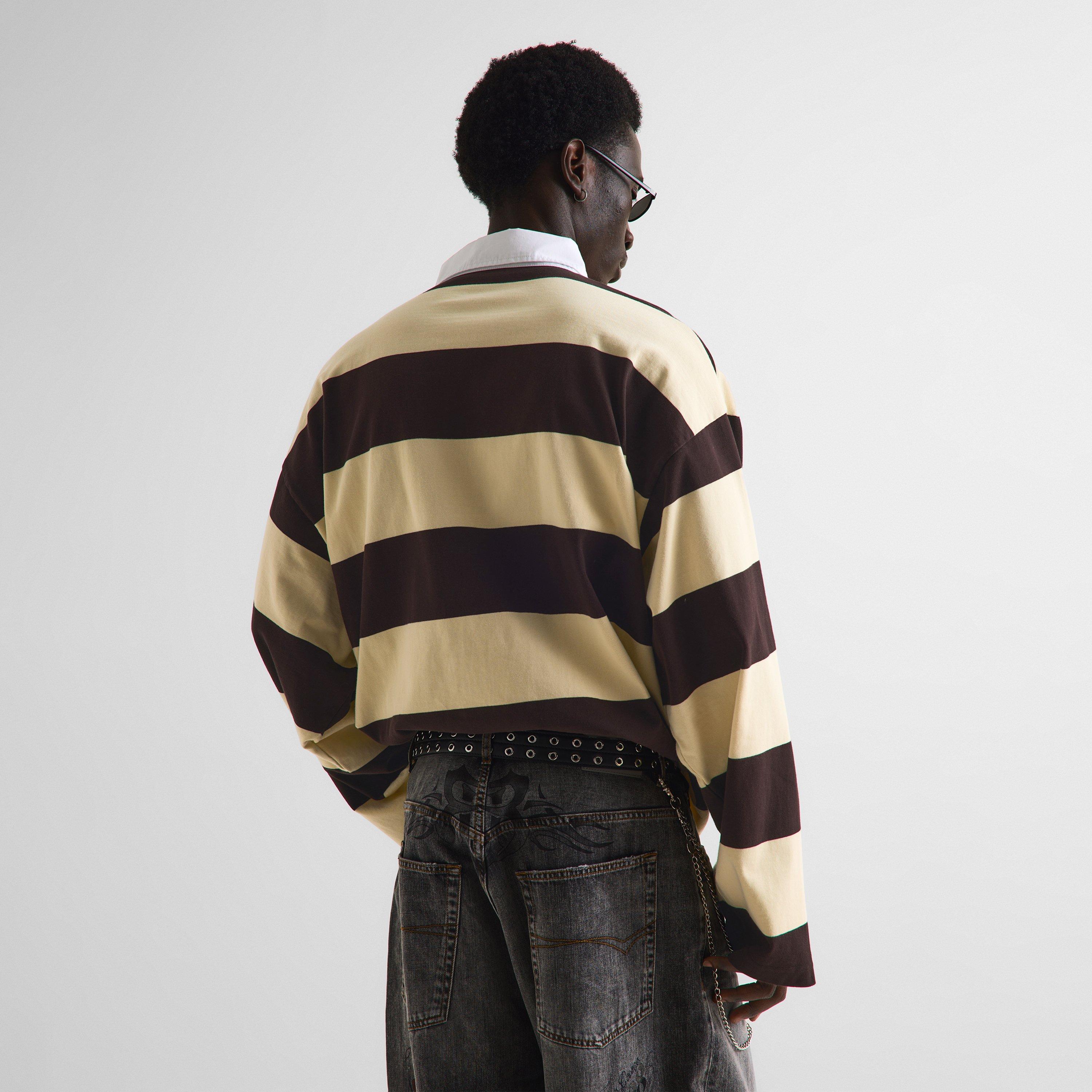 Balenciaga Style Rugby Polo 132 Charcoal detail 2