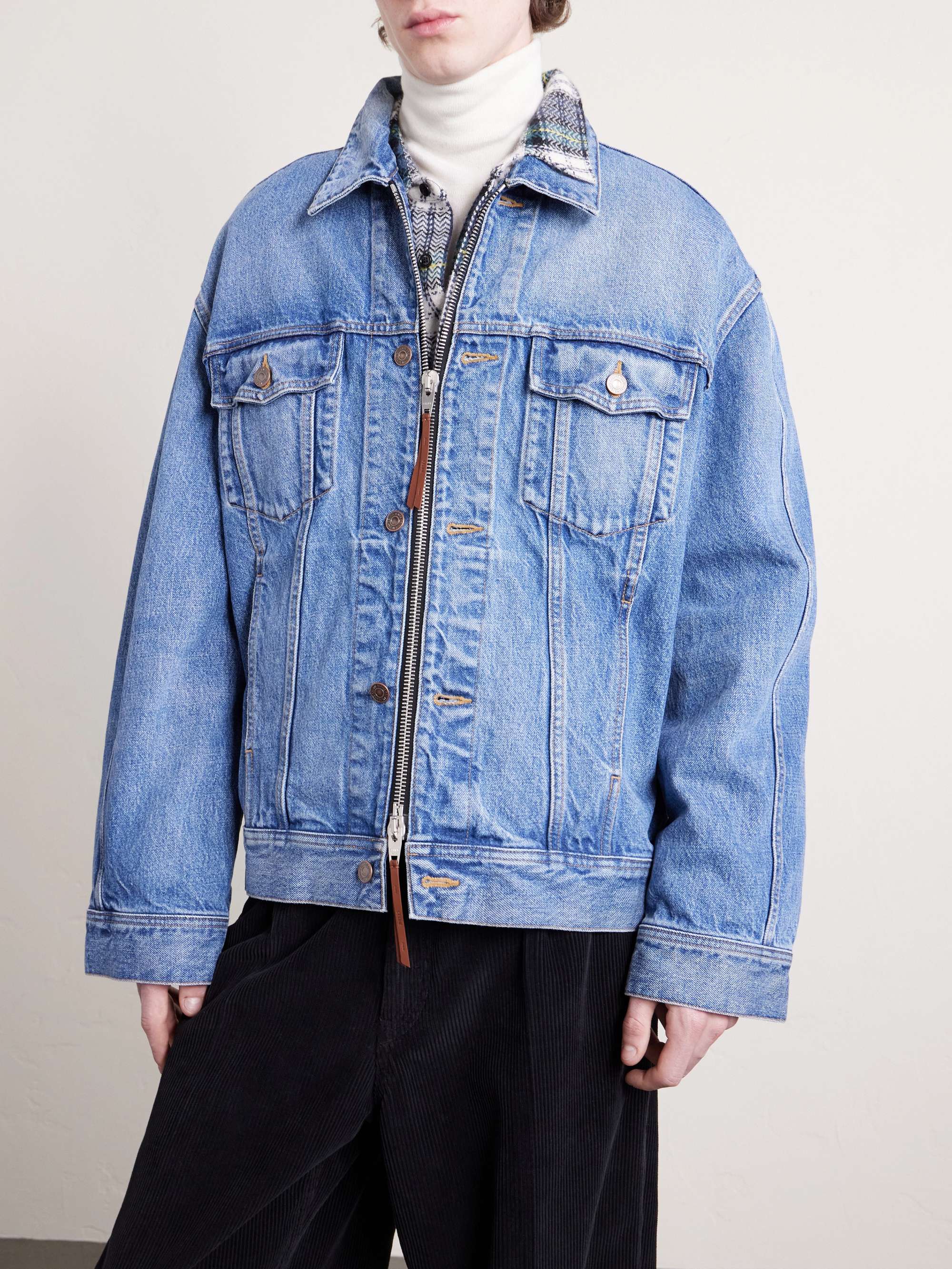 Celine Style Denim Trucker 133 Butter detail 4