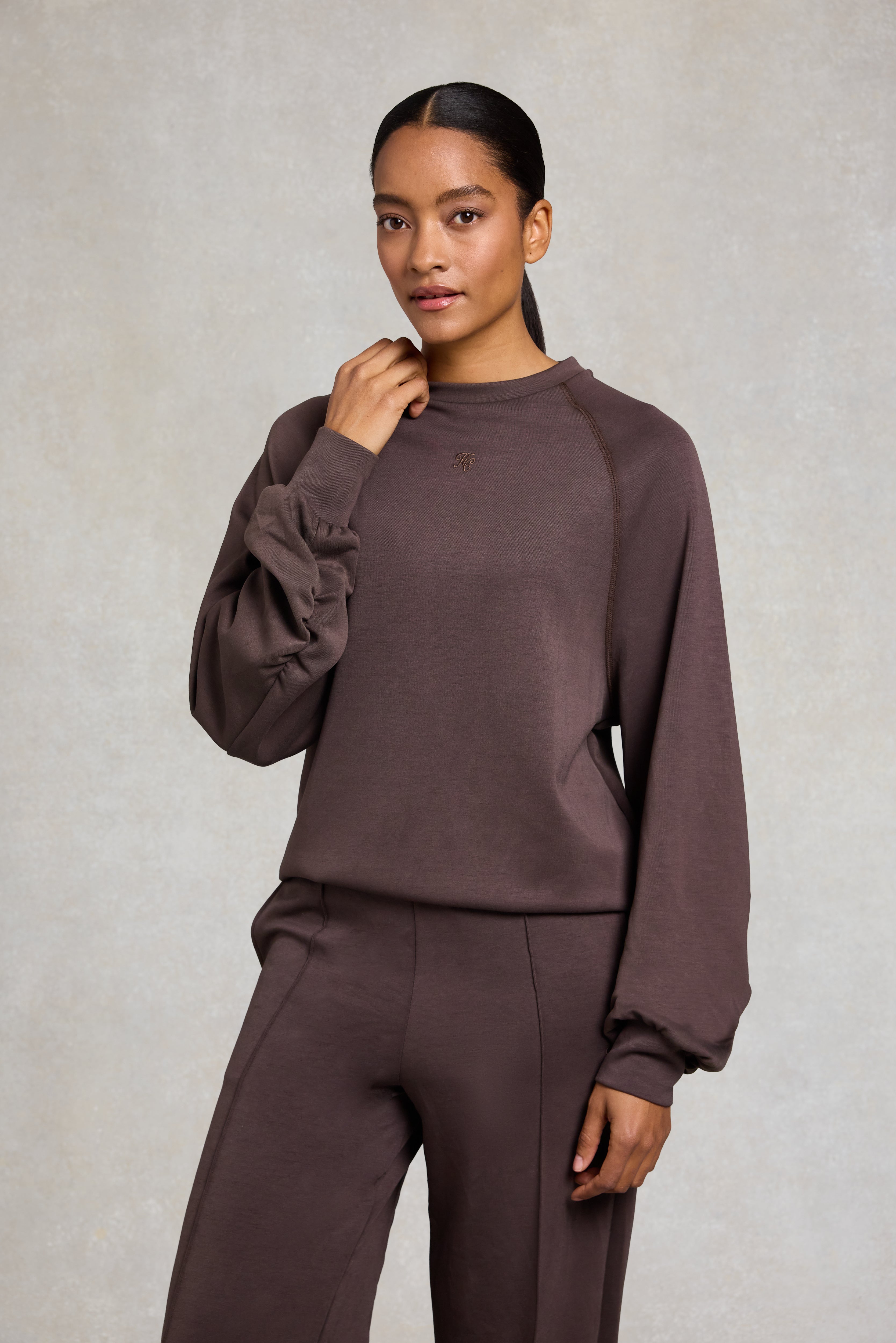 Represent Style Crewneck Sweat 134 Chocolate detail 3
