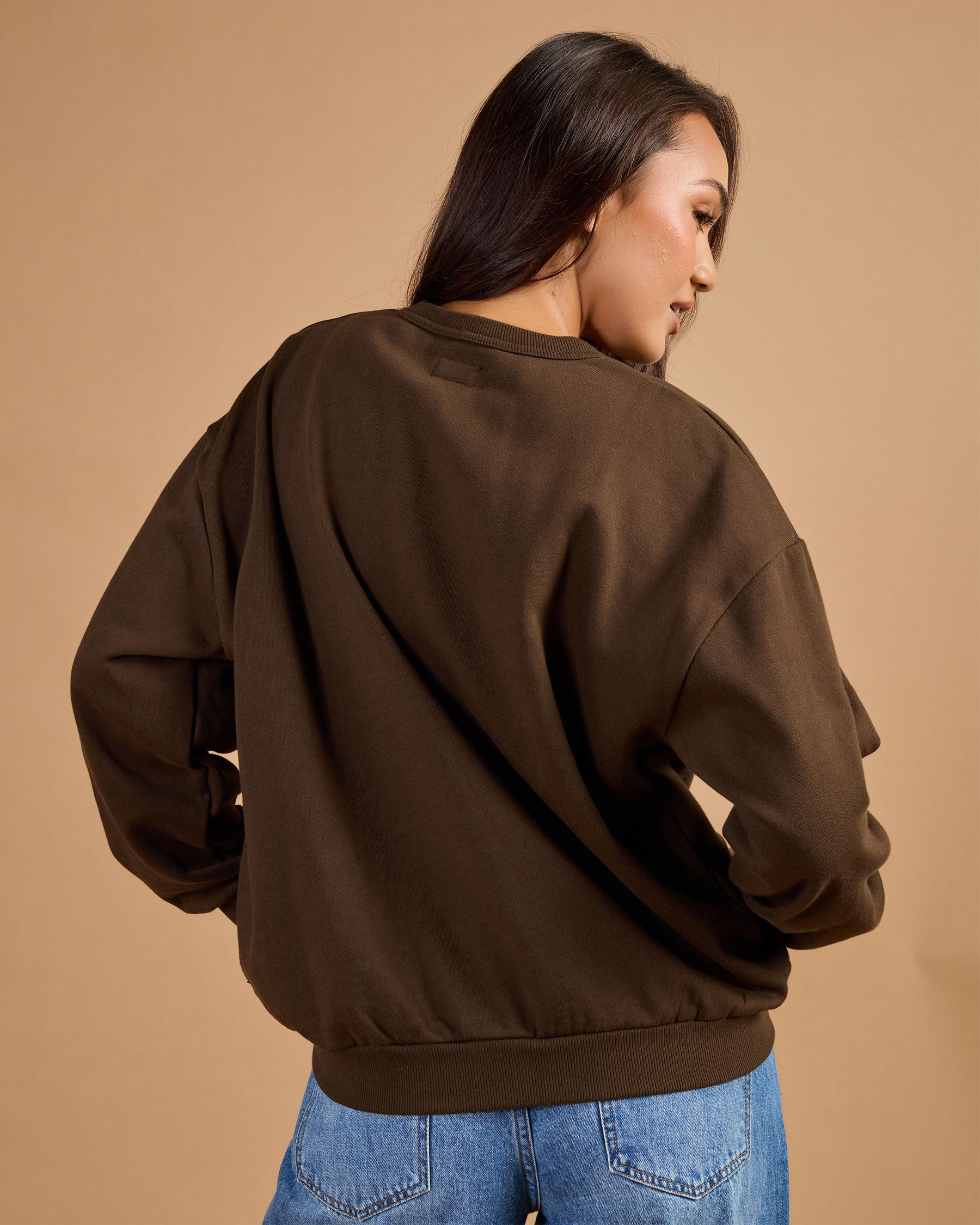 Represent Style Crewneck Sweat 134 Chocolate detail 4