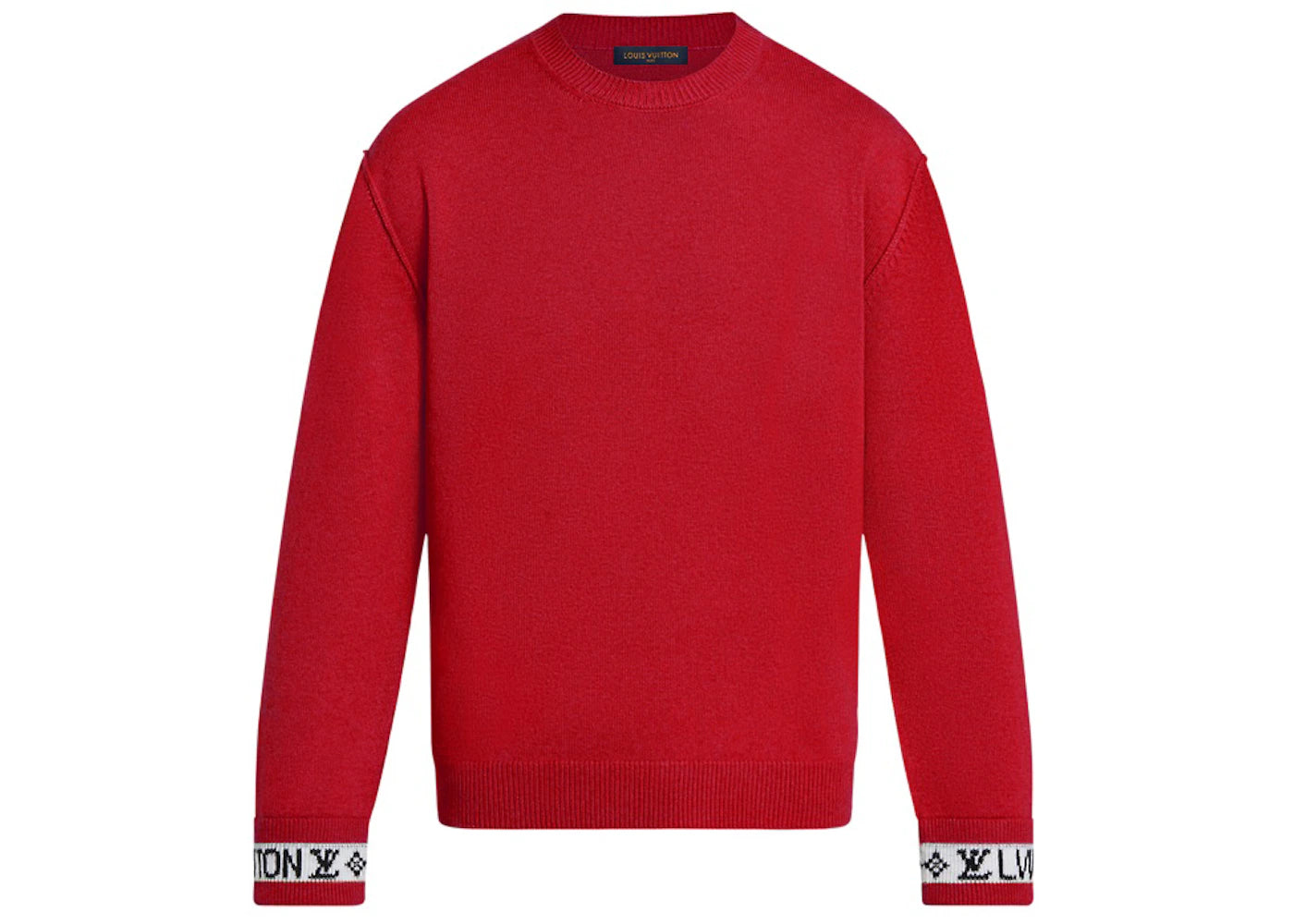 LV Style Cashmere Crewneck 138 Navy detail 4