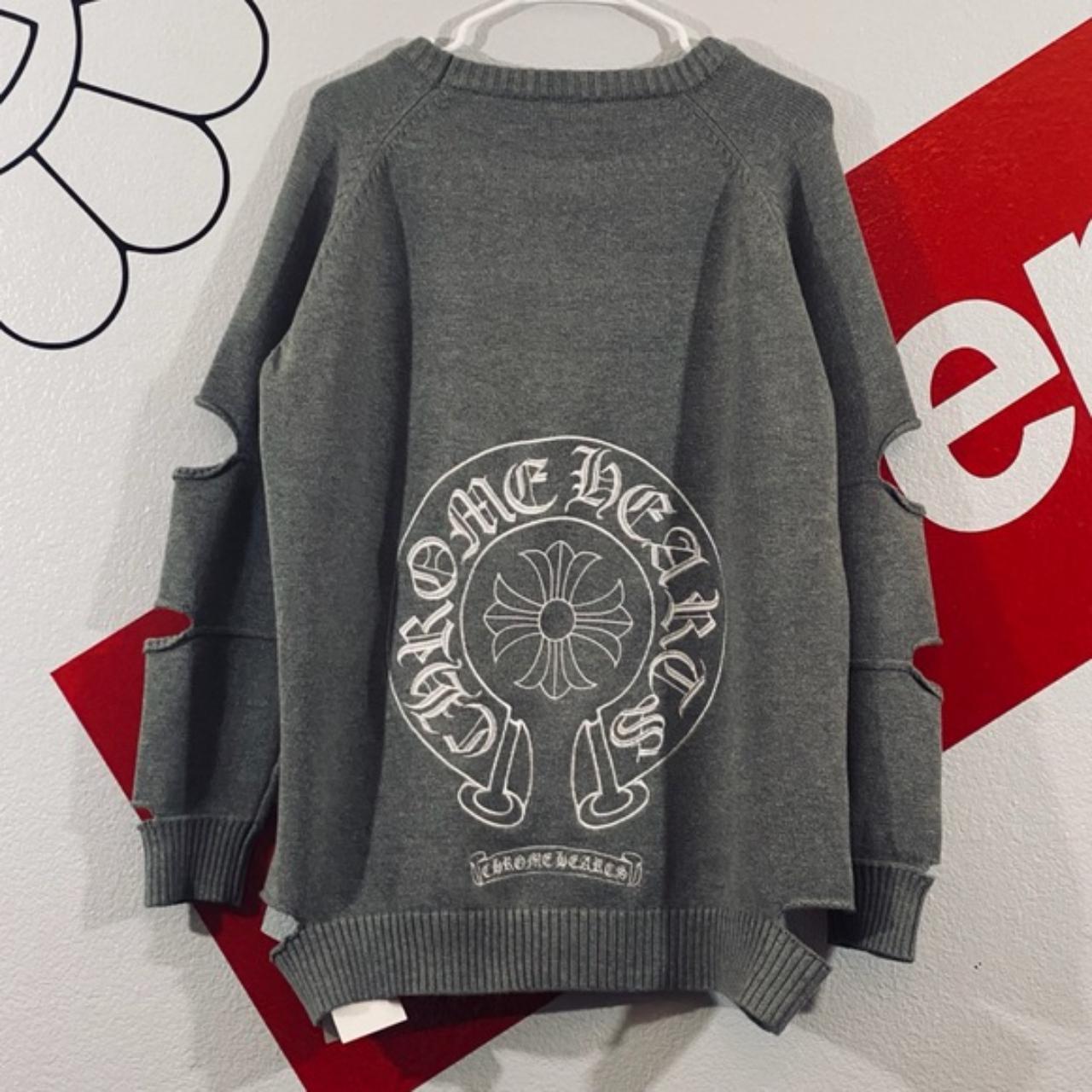 Chrome Hearts Style Zip Hoodie 142 Cement detail 3