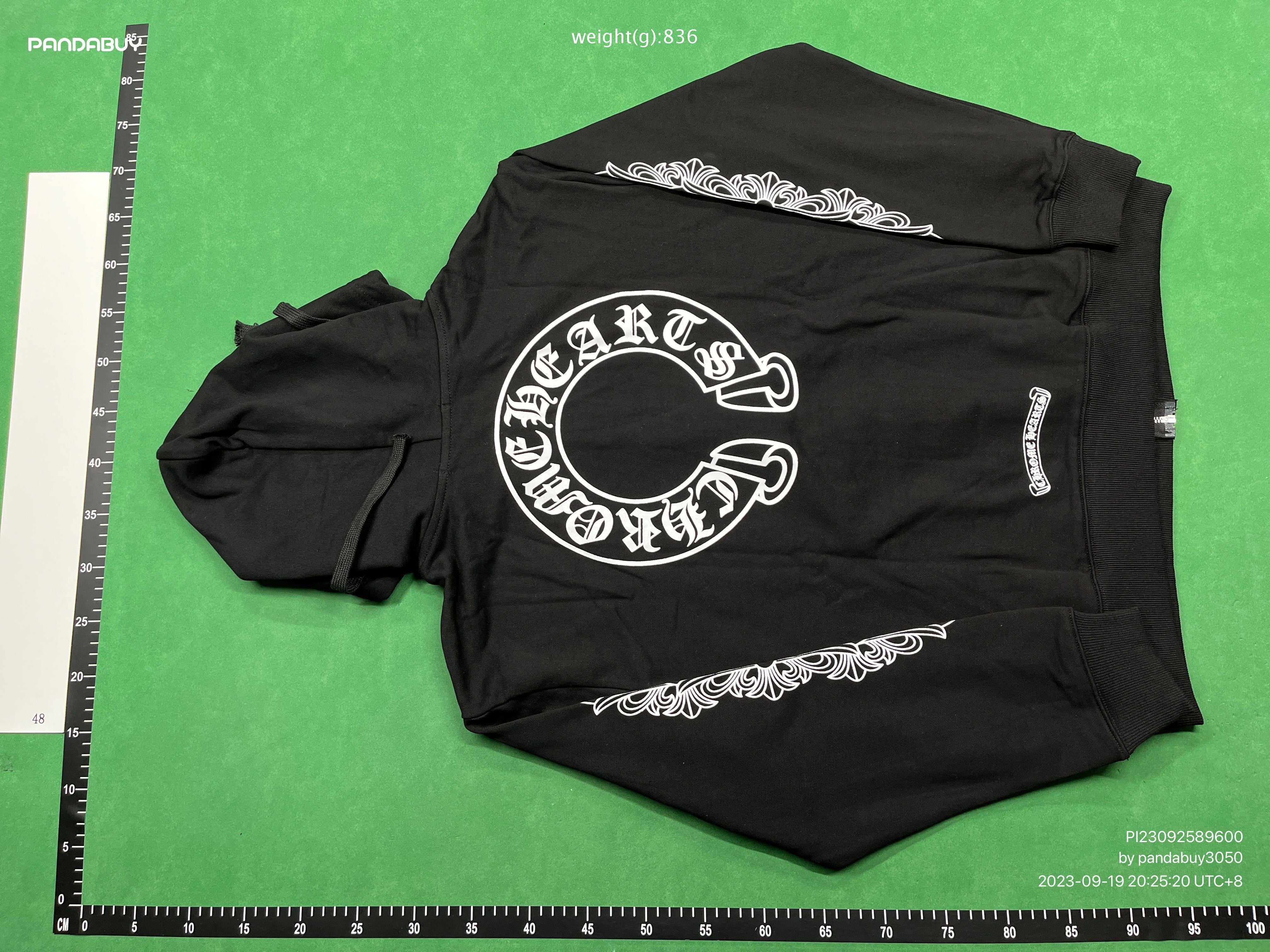 Chrome Hearts Style Zip Hoodie 142 Cement detail 4