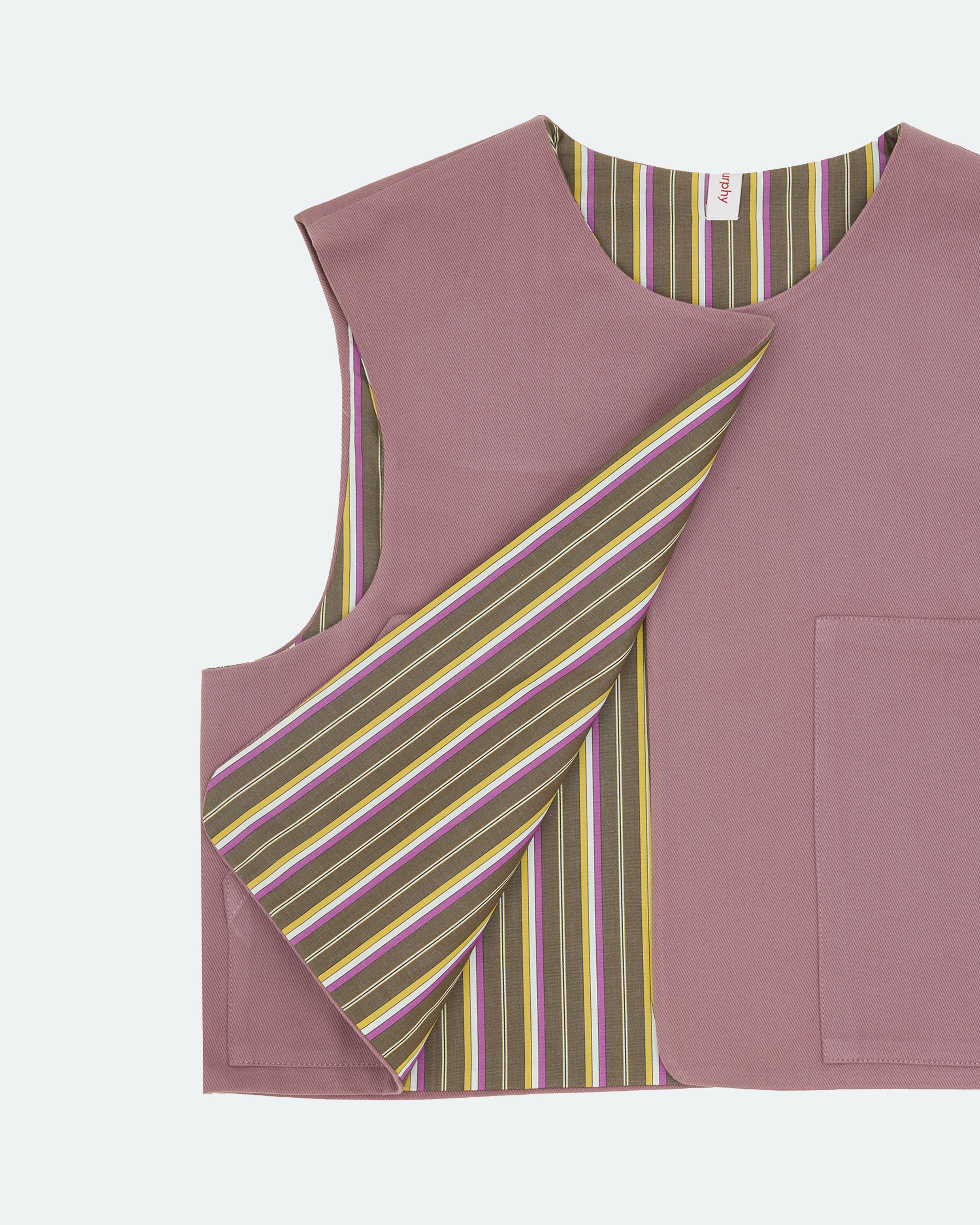 ALD Style Cargo Vest 145 Dusty Rose detail 2