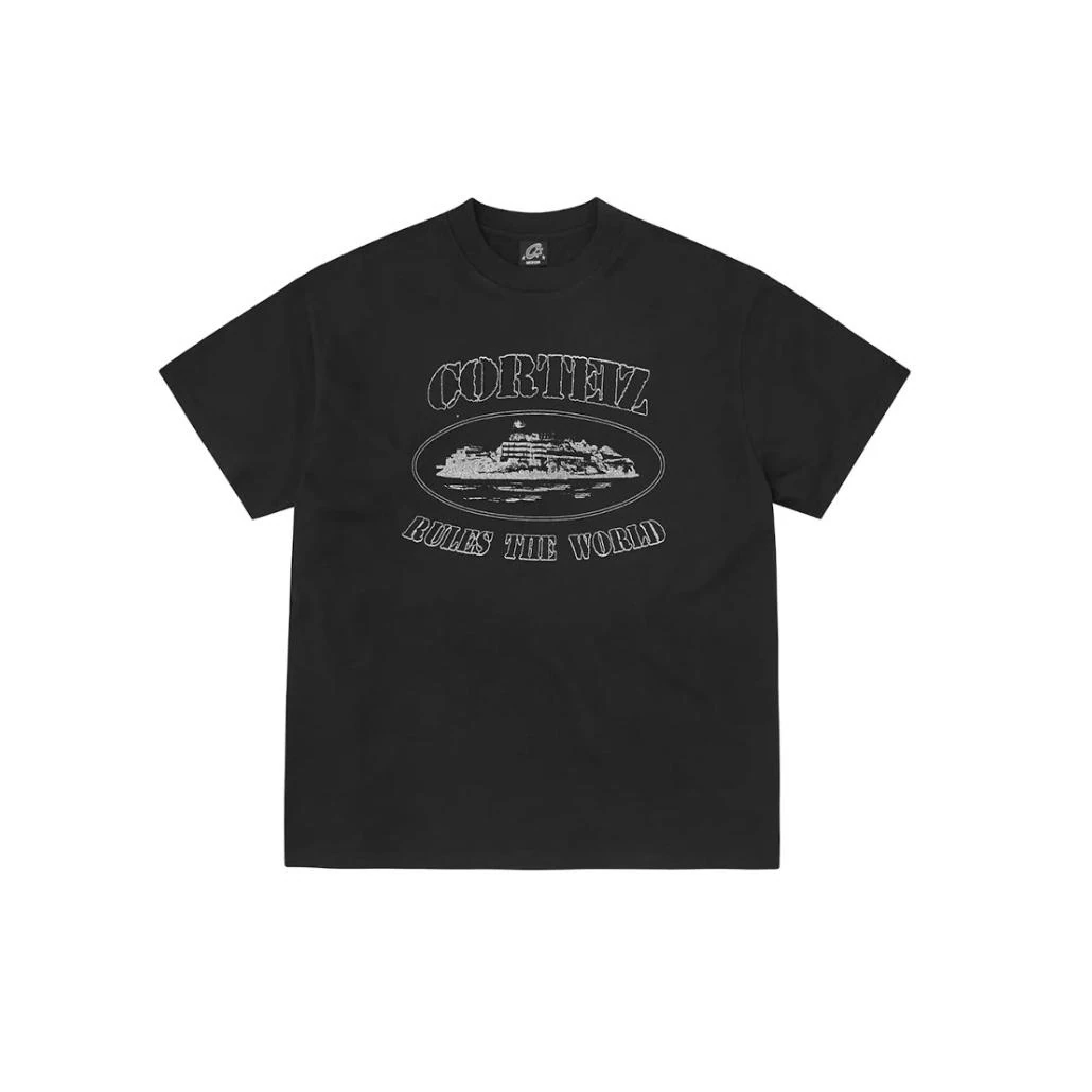 Corteiz Style Alcatraz Tee Black detail 4