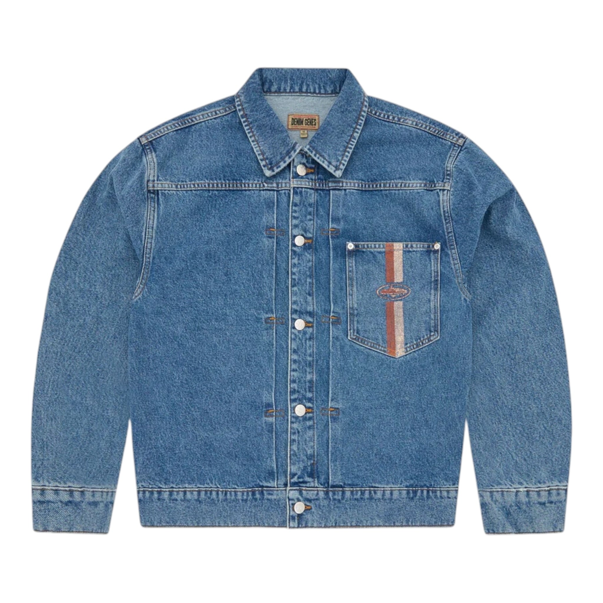 Corteiz Style Denim Trucker 151 Chocolate detail 4
