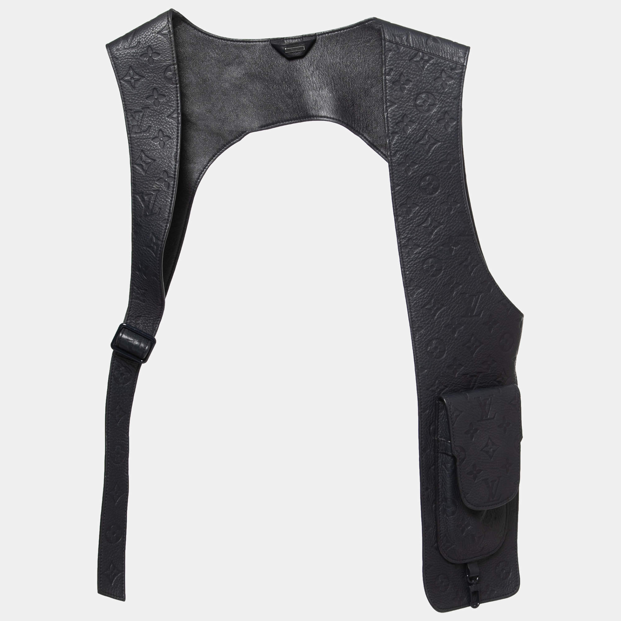 LV Style Cargo Vest 156 Navy detail 2