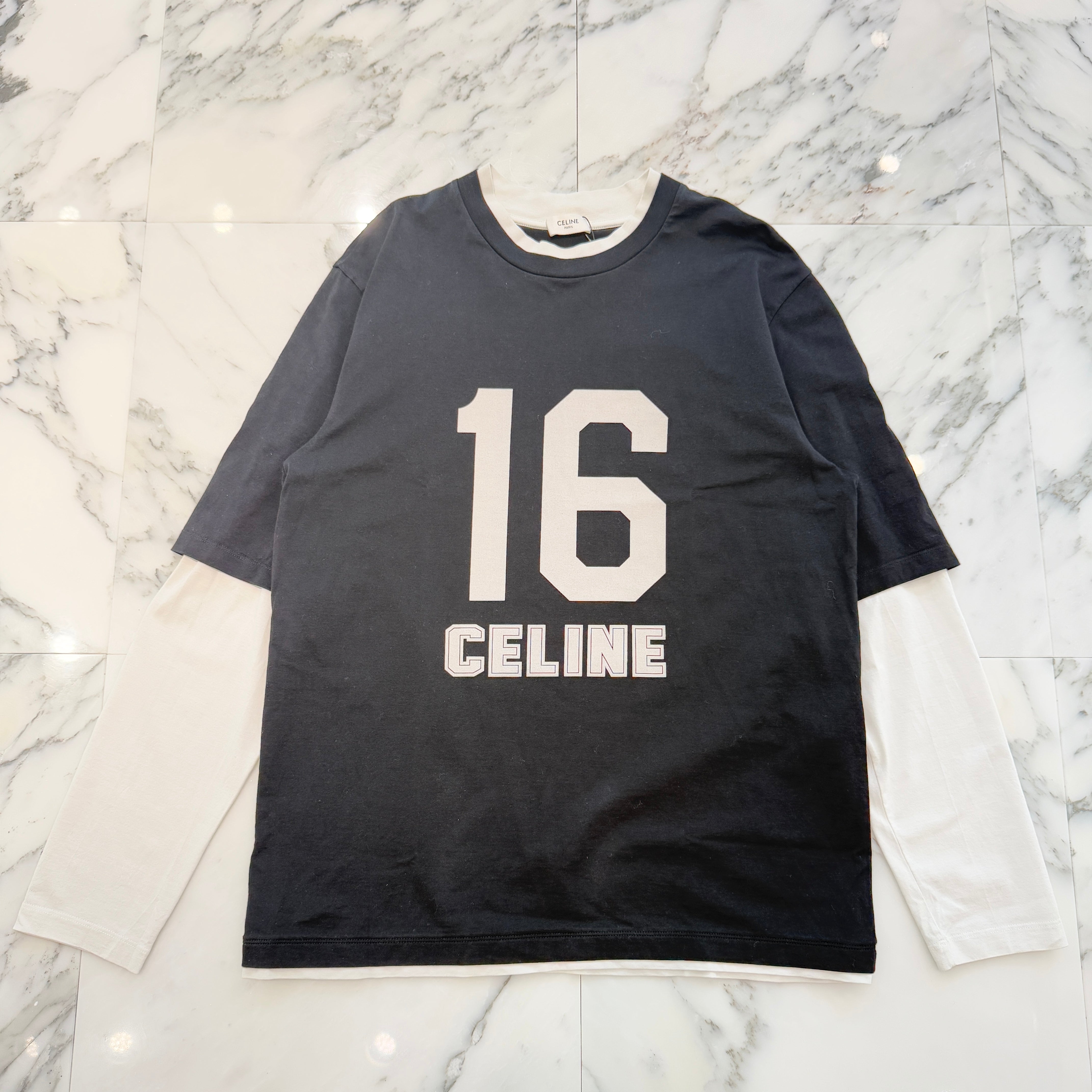 Celine Style Long Sleeve Tee 158 Cherry detail 4