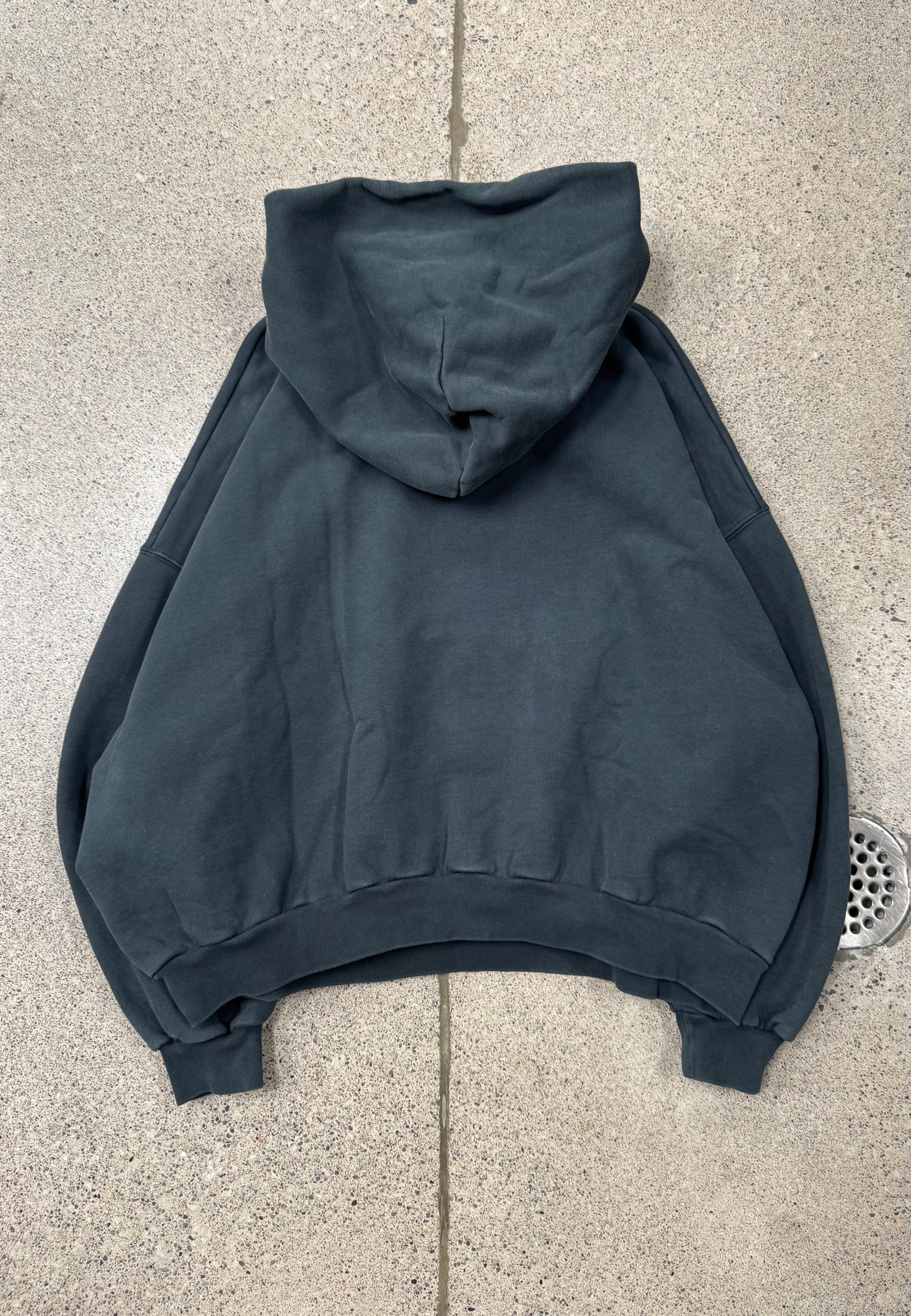 Balenciaga Style Heavyweight Hoodie 159 Cement detail 4