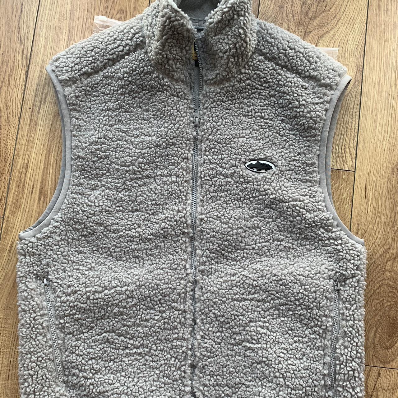 Corteiz Style Sherpa Full-Zip 165 Stone detail 2